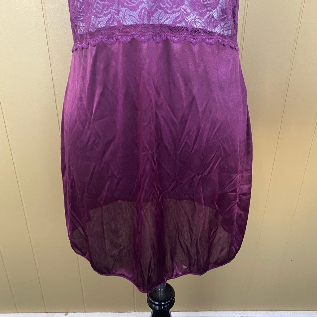 Other Women S adjustable spaghetti strap satin & lace lingerie nig Size ONE SIZE - 3 Thumbnail