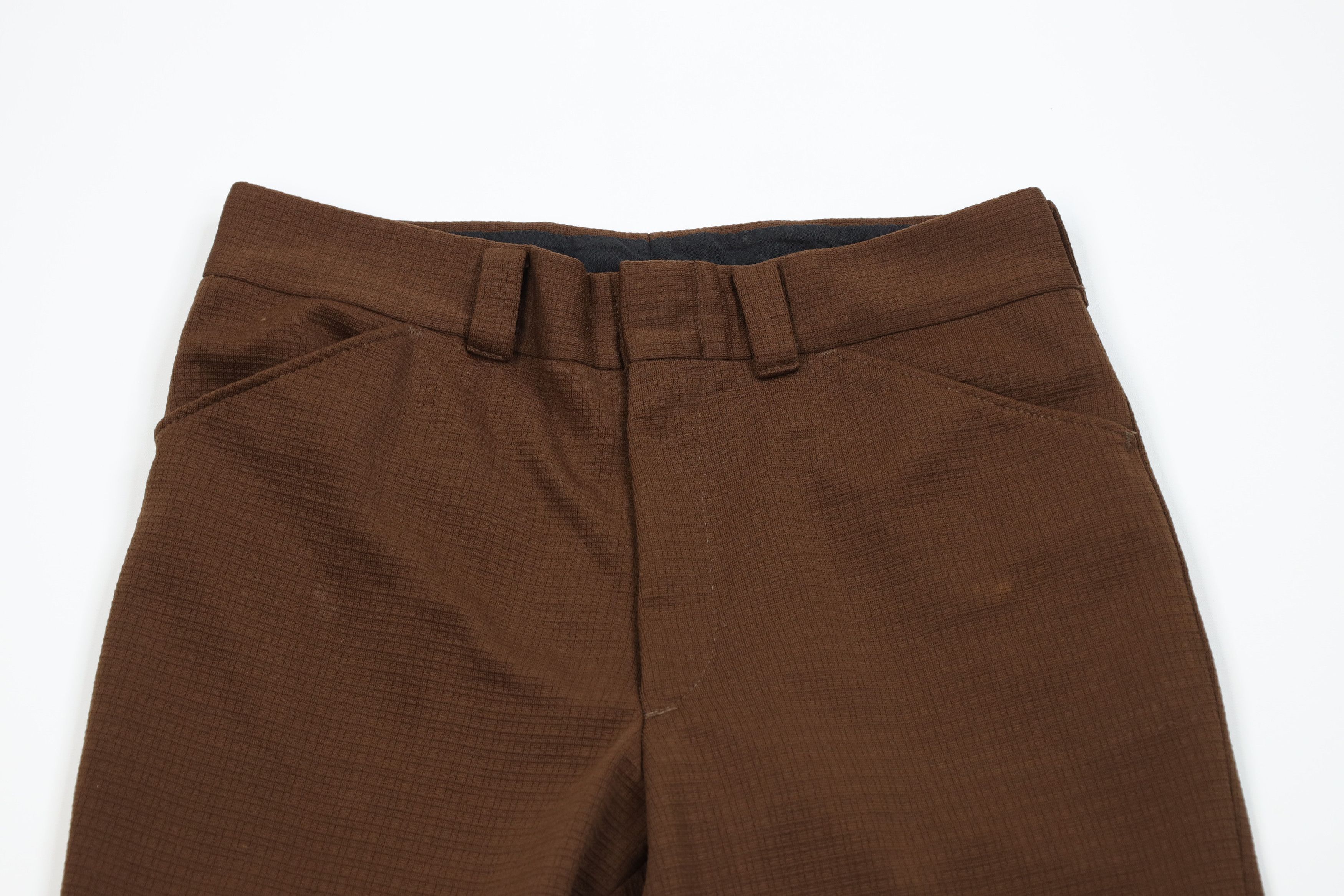 Vintage Vintage 60s 70s Streetwear Knit Bell Bottoms Pants Brown USA Size US 32 / EU 48 - 2 Thumbnail