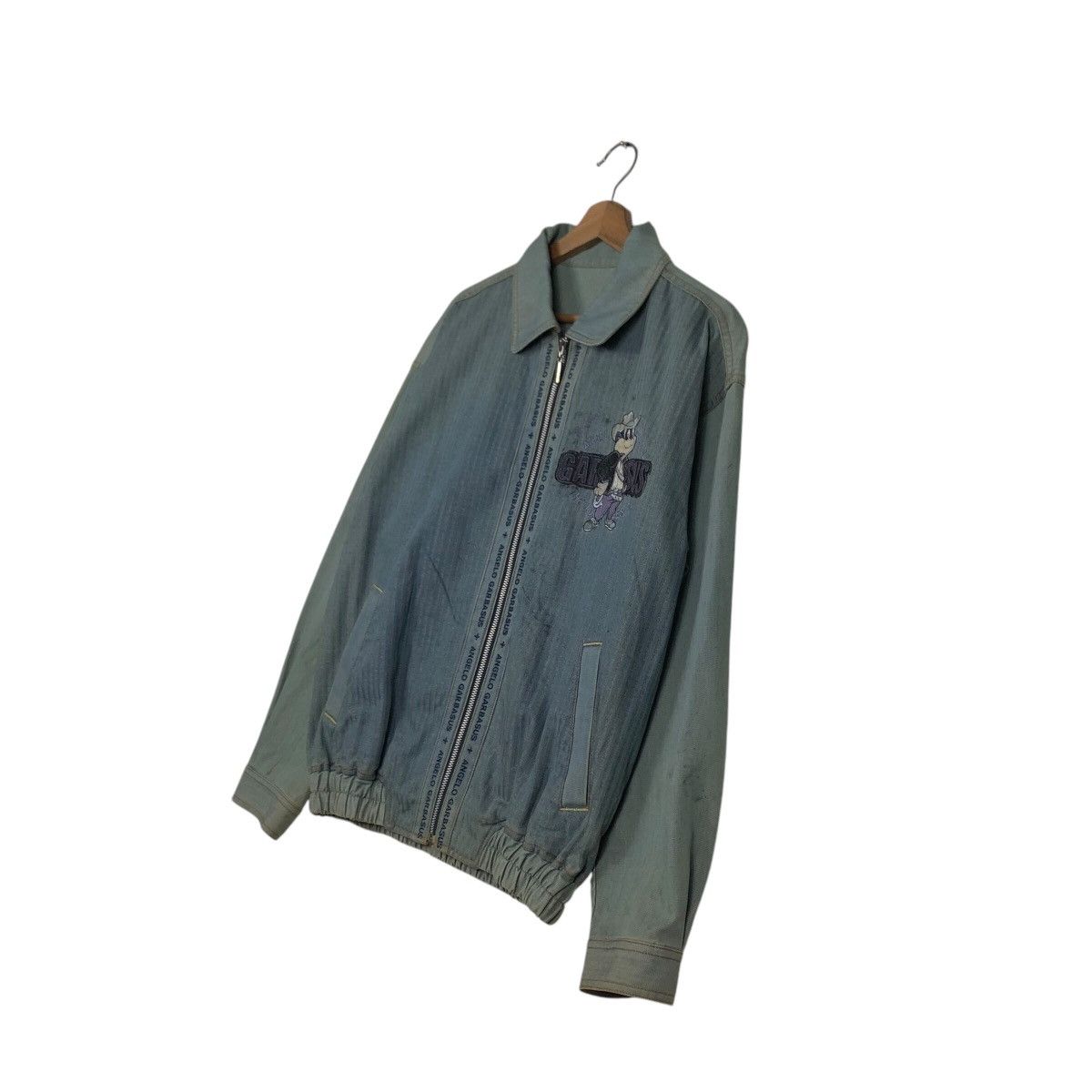 Japanese Brand 📌Vintage Denim Jacket Cartoon Big Logo Angelo Garbasus Size US M / EU 48-50 / 2 - 3 Thumbnail