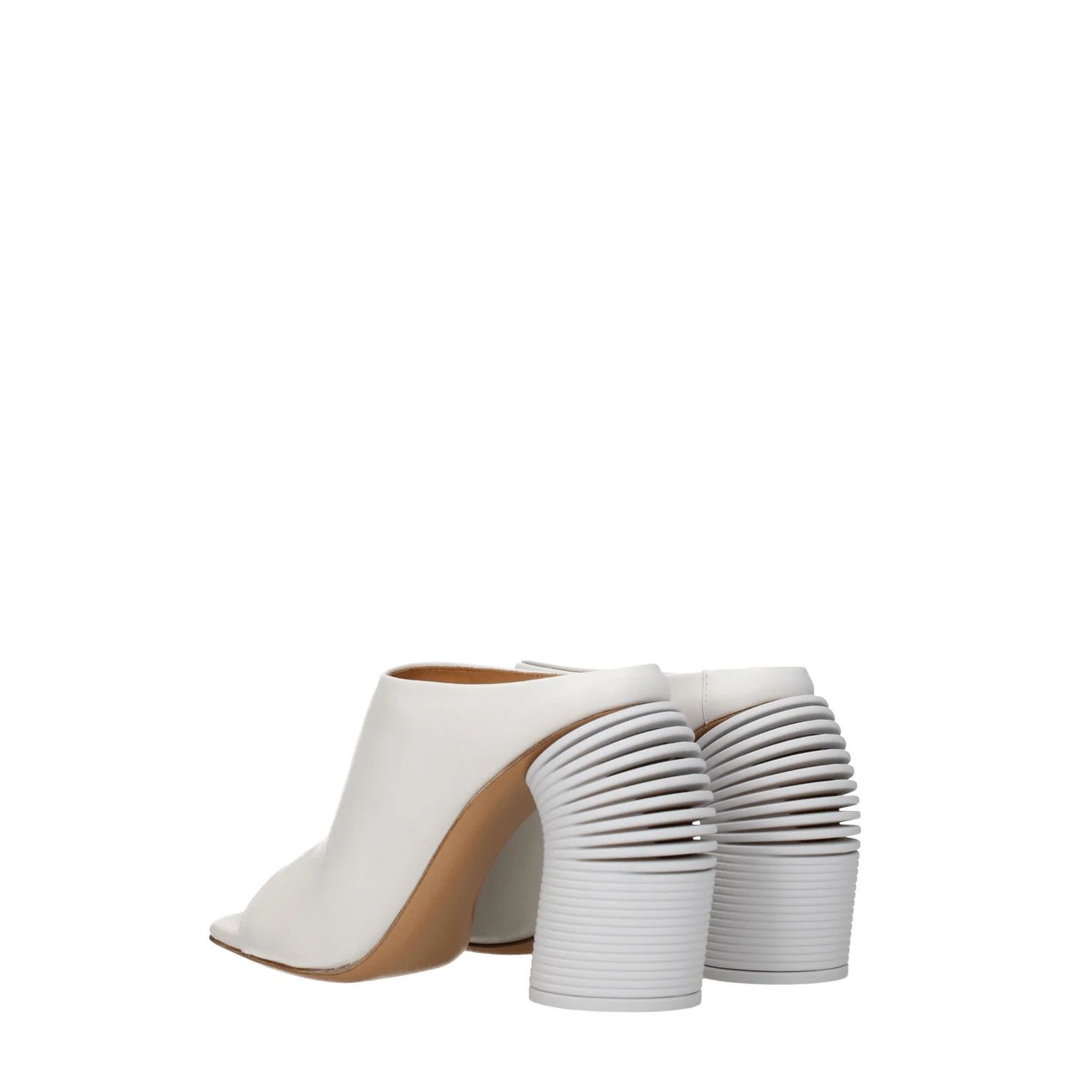 Off-White ob1o1e1124 Leather Sandals in White Size US 10 / IT 40 - 4 Thumbnail