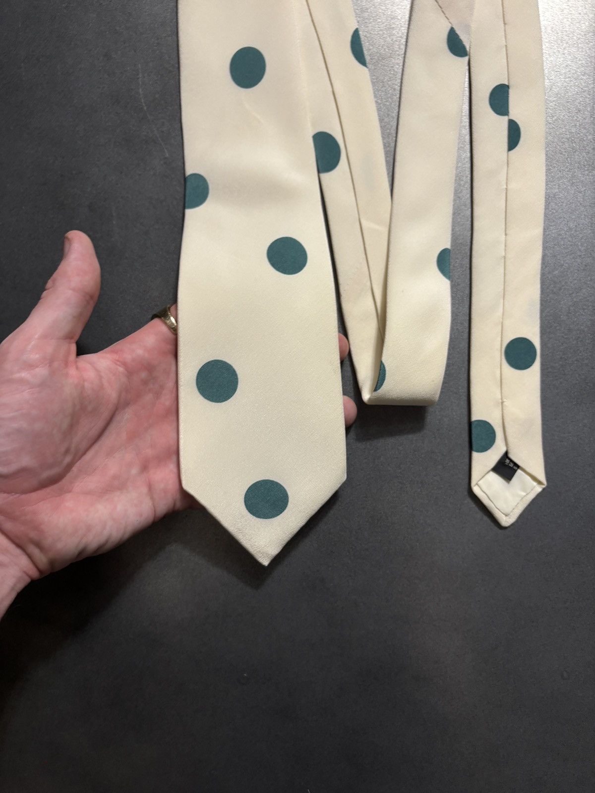 Vintage Vintage Silk Necktie Simpson's Hunt Club Polka Dot 1970s Tie Size ONE SIZE - 6 Thumbnail