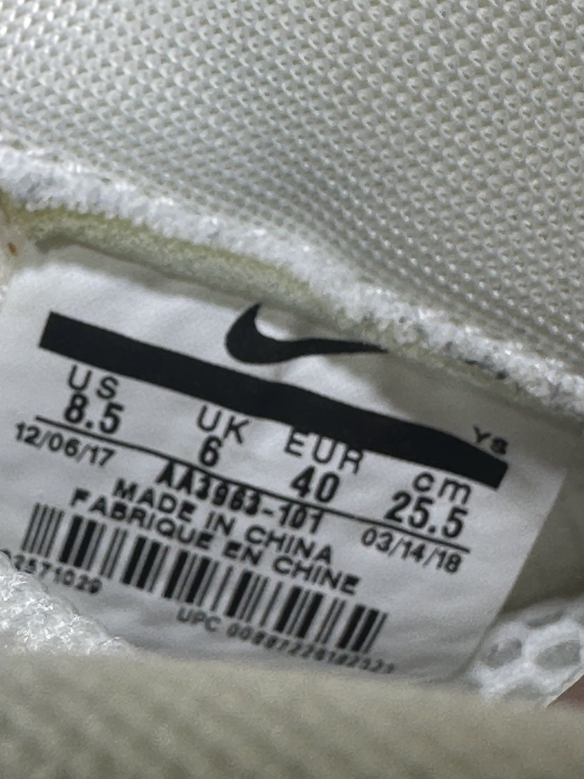 Nike PreOwned Nike Foamposite One Summit White Women's 8.5 Size US 8.5 / IT 38.5 - 7 Thumbnail