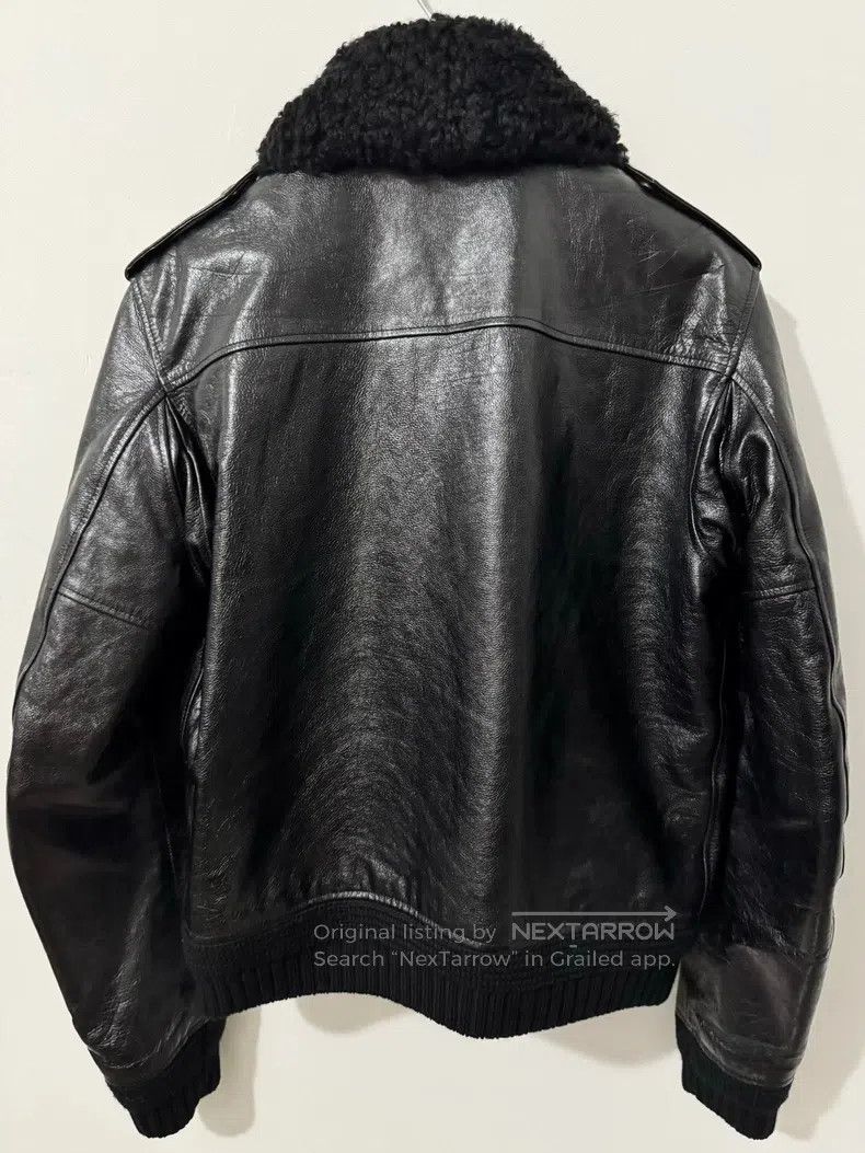 Saint Laurent Paris Saint Laurent Paris Fur Collar Oiled Leather Pilot Jacket Size US S / EU 44-46 / 1 - 2 Thumbnail