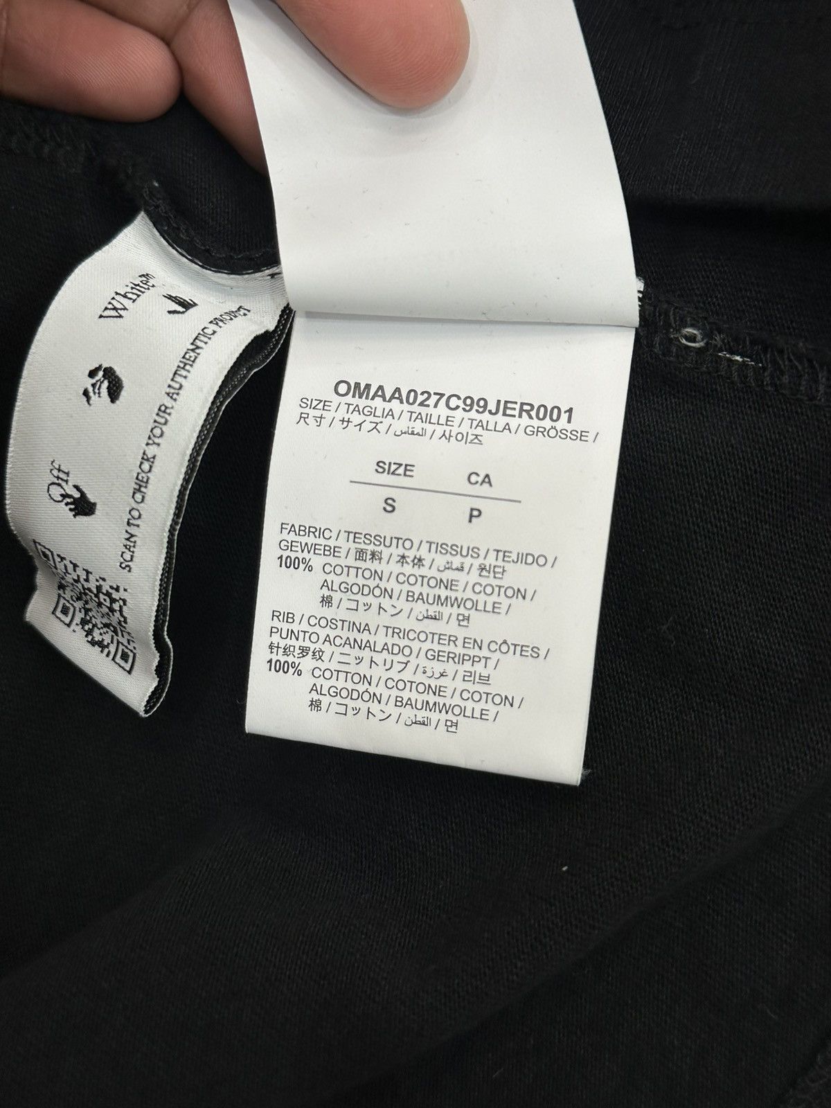 Off-White Off White Black Cross Shirt Size US S / EU 44-46 / 1 - 7 Thumbnail
