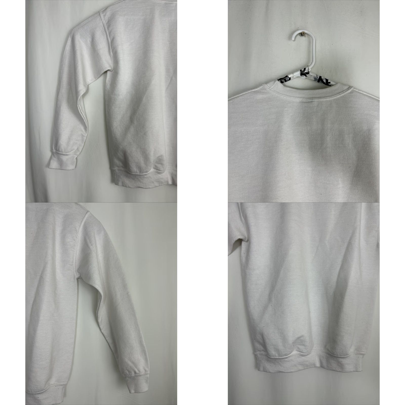 Gildan VINTAGE Gildan Womens Crew Neck Sweater Cowboys Cowgirl White Small Pullover Candy Cotton Blend Size S / US 4 / IT 40 - 9 Thumbnail