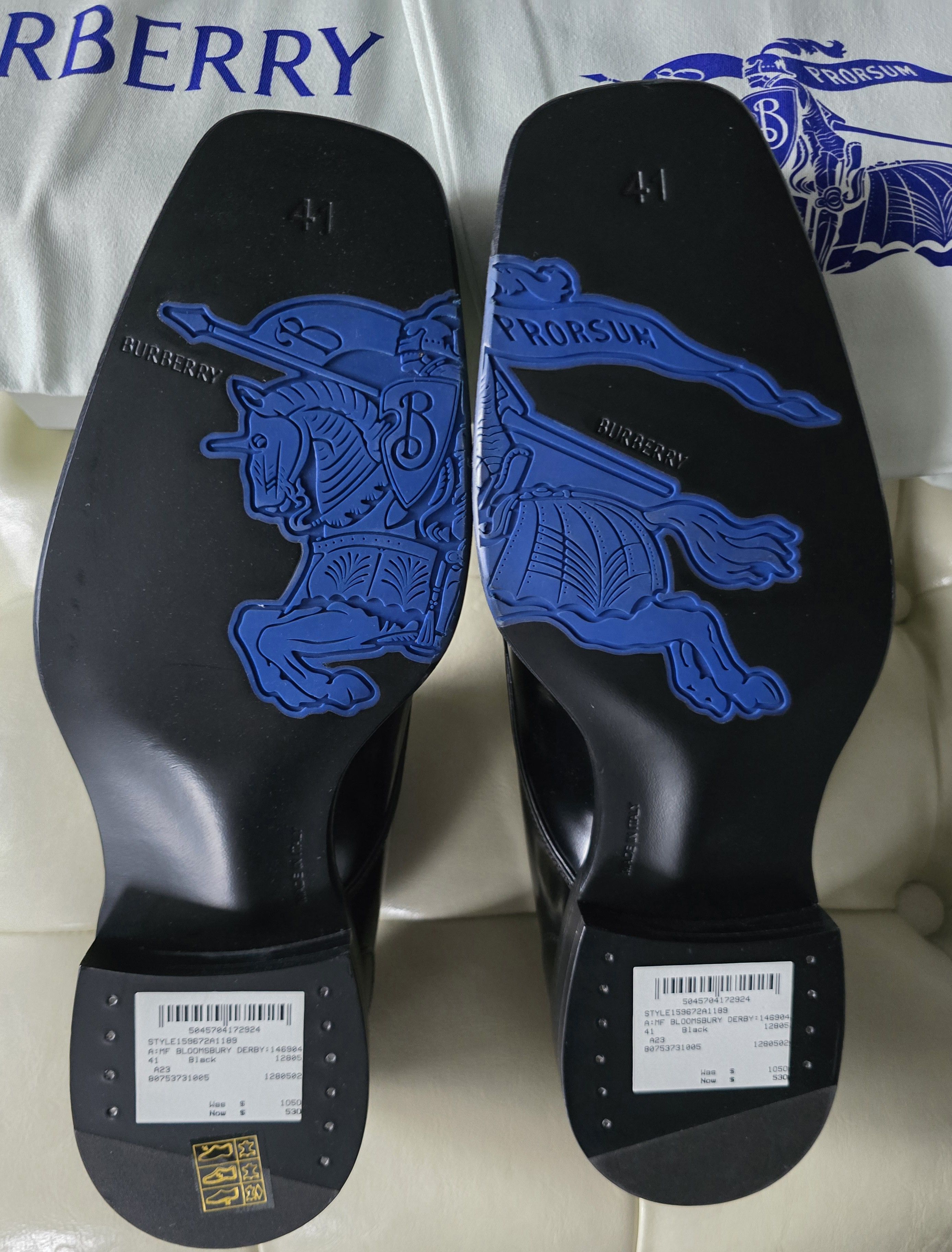 Burberry Burberry Bloomsbury Derby black shoe Size US 8 / EU 41 - 6 Thumbnail