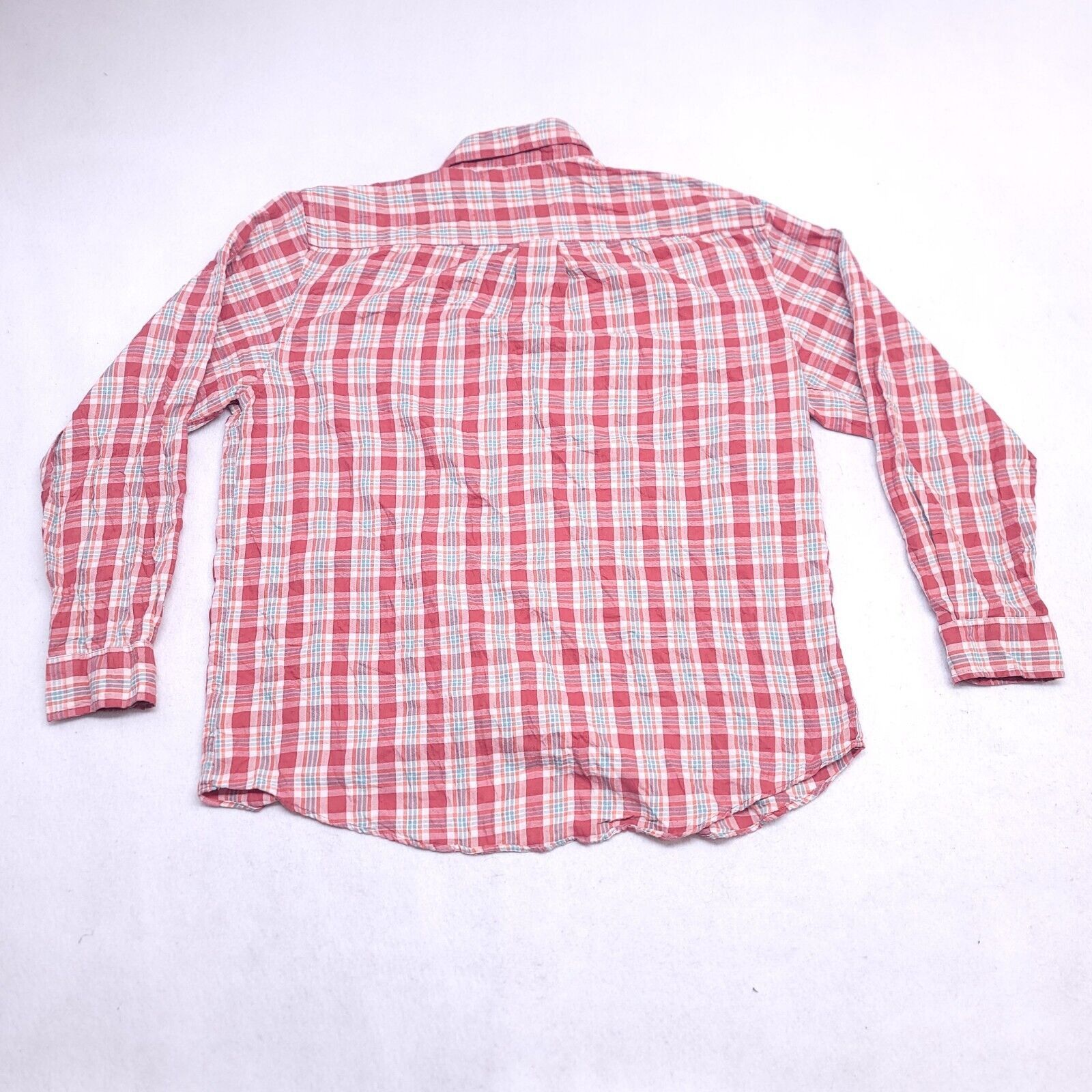 Arrow Arrow Tartan Flannel Casual Shirt Mens Size Large L Red Blue Size US L / EU 52-54 / 3 - 10 Thumbnail