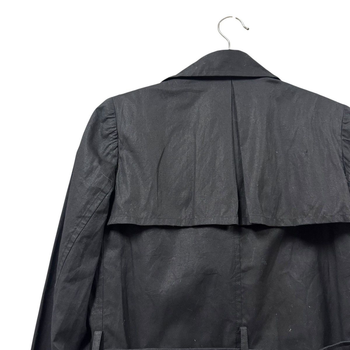 Yohji Yamamoto Vtg🔥Y’s Red Label Black Trench Coat Bondage Double Breasted Size US M / EU 48-50 / 2 - 19 Thumbnail