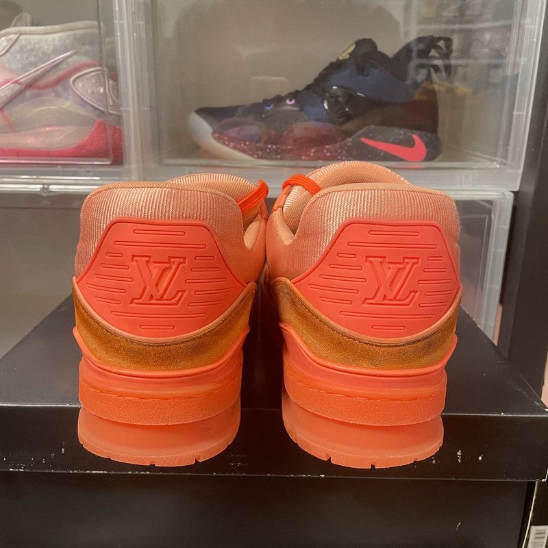 Louis Vuitton Virgil Abloh x LOUIS VUITTON Orange Sneakers - Size US 8.5 / EU 41-42 - 3 Thumbnail