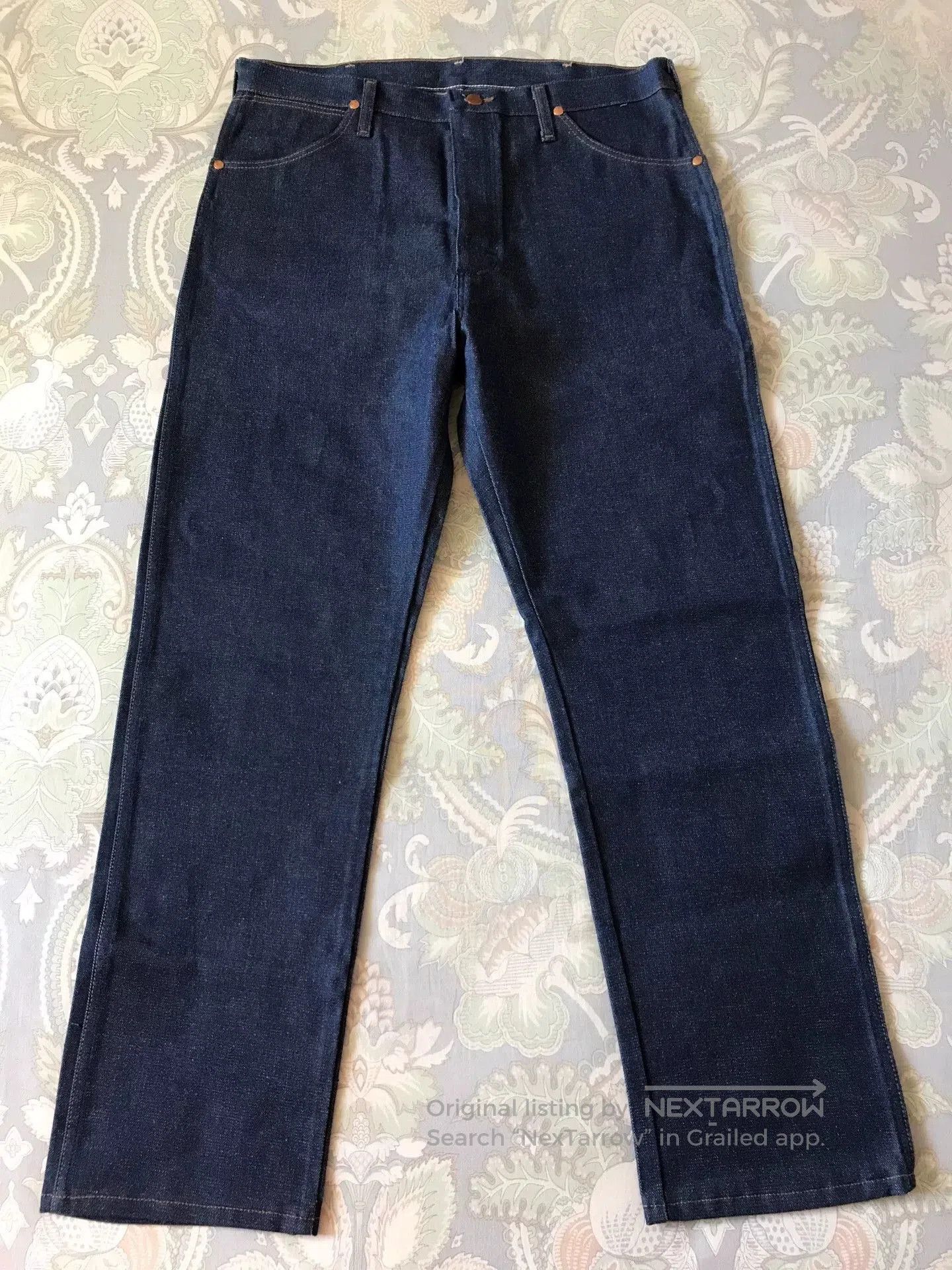 Wrangler Wrangler 13MWZ W36L30 Raw Denim Jeans. Size US 36 / EU 52 - 2 Thumbnail