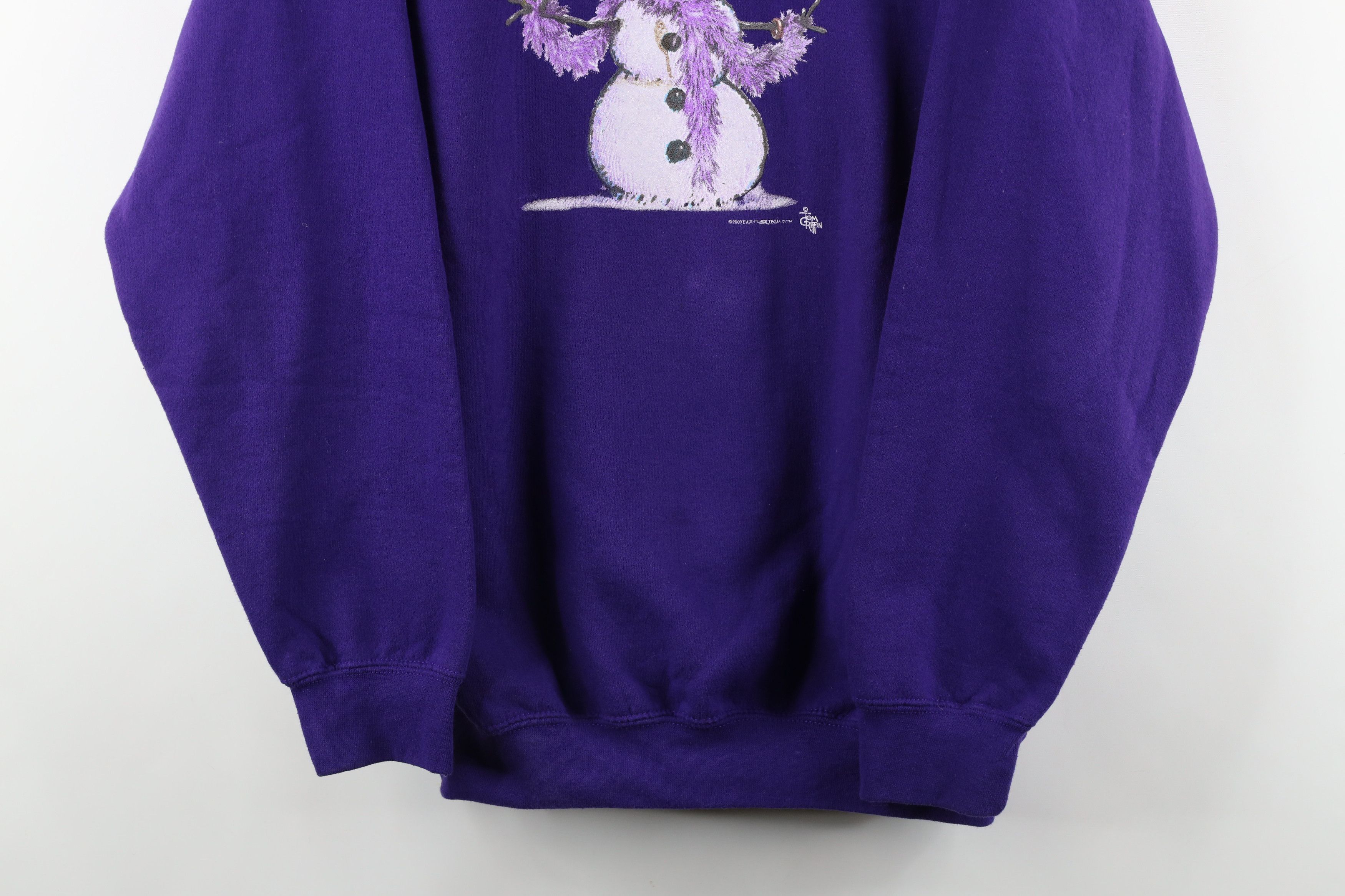 Vintage Vintage Y2K 2003 Christmas Snow Woman Dress Up Sweatshirt Size M / US 6-8 / IT 42-44 - 3 Thumbnail