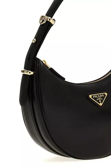 Prada PRADA Arque Small Black Leather Shoulder Bag $2850 New Size ONE SIZE - 3 Thumbnail