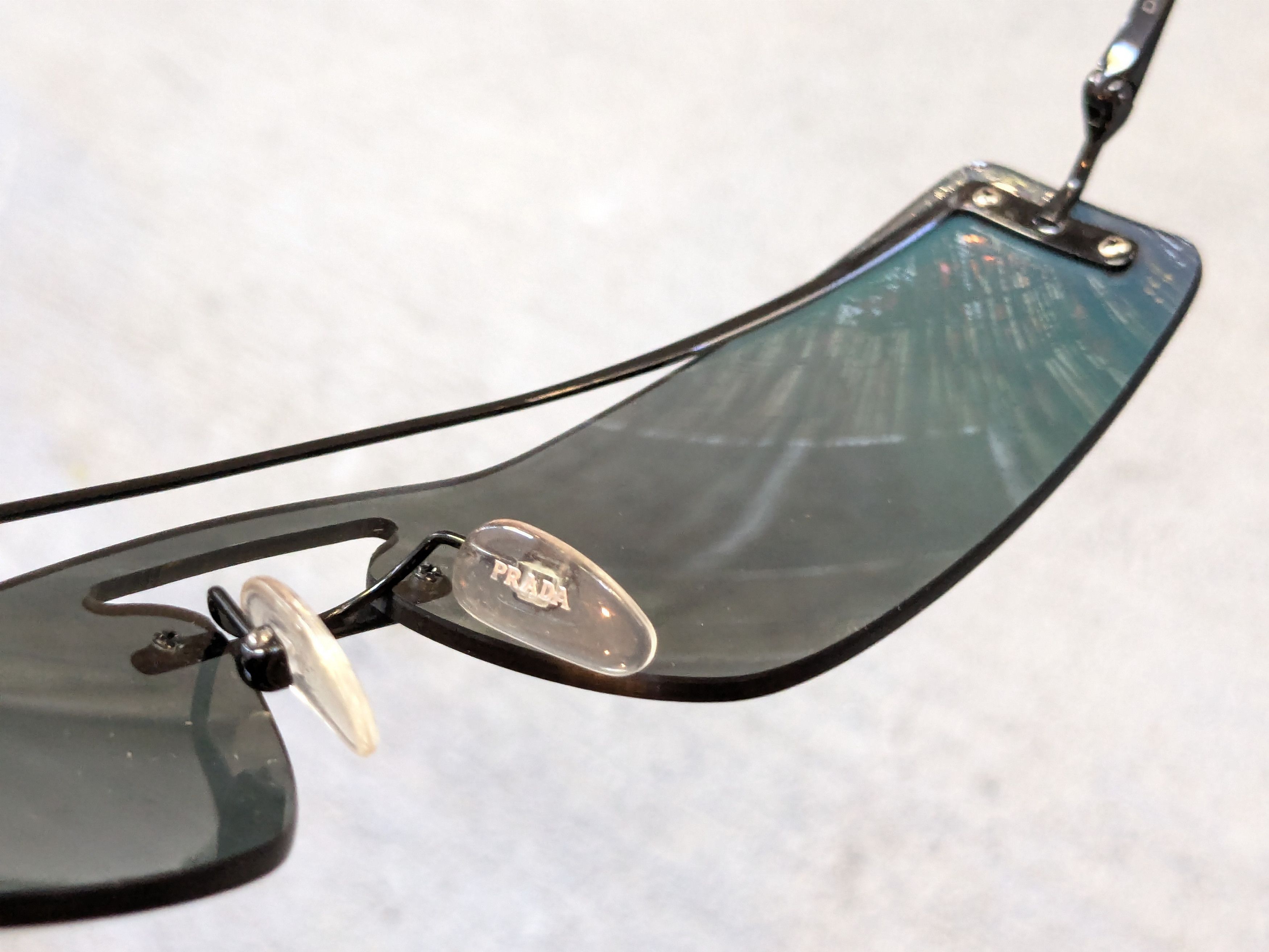 Prada Prada Sunglasses SPR61V Rainbow Mirrored Wire Rimless Size ONE SIZE - 7 Thumbnail