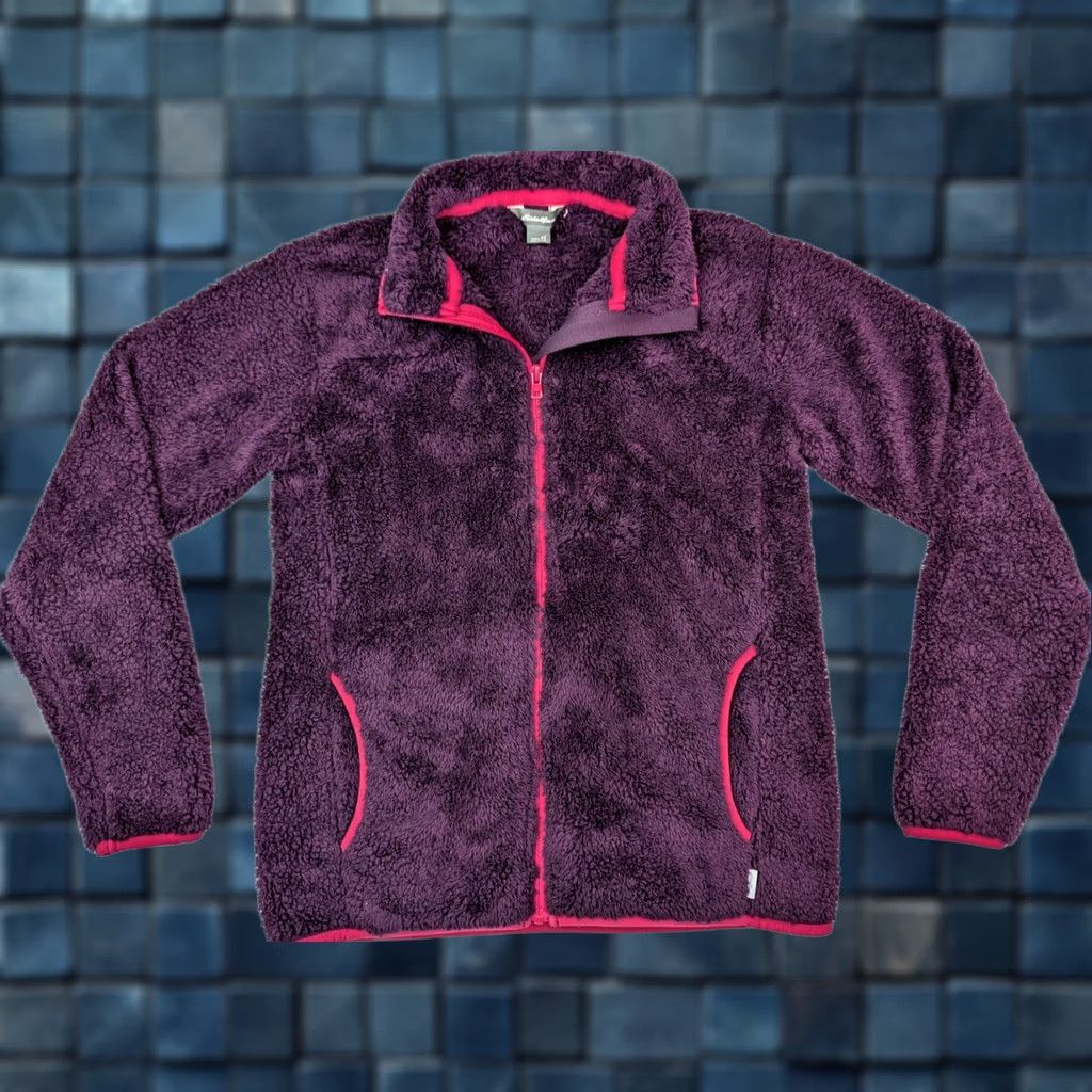 Eddie Bauer Eddie Bauer Jacket Women XS Purple Sherpa Lined Fleece Full Zip Pockets Vintage No Size XS / US 0-2 / IT 36-38 - 1 Thumbnail