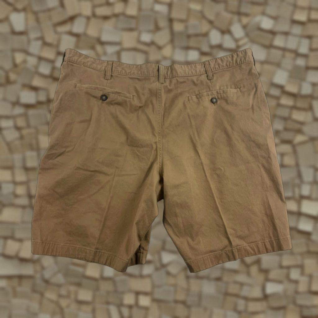 George George Chino Shorts Men's 42 Brown Flat Front Back Pockets Casual, Travel Cotton Spandex Regular Waist 42 Mens Chino Shorts Brown Pockets Size US 42 / EU 58 - 1 Thumbnail