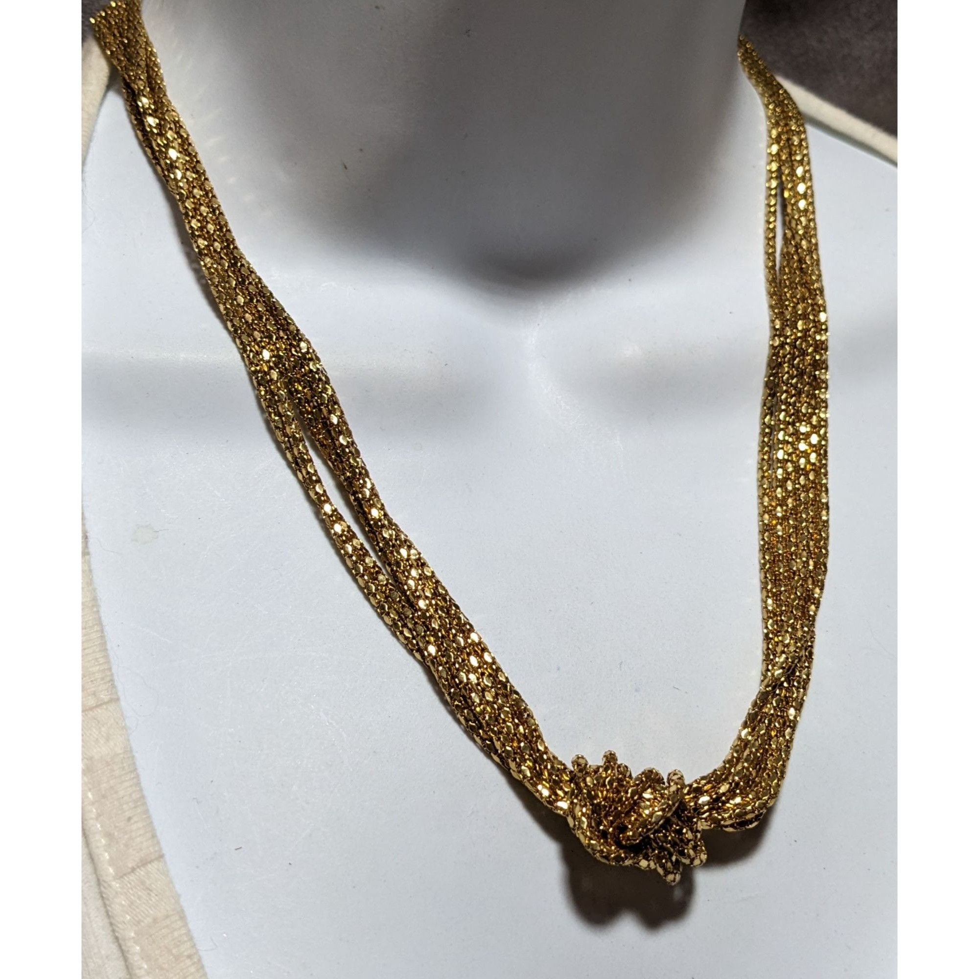 Other Glam Gold Multilayer Knotted Chain Necklace Size ONE SIZE - 6 Thumbnail