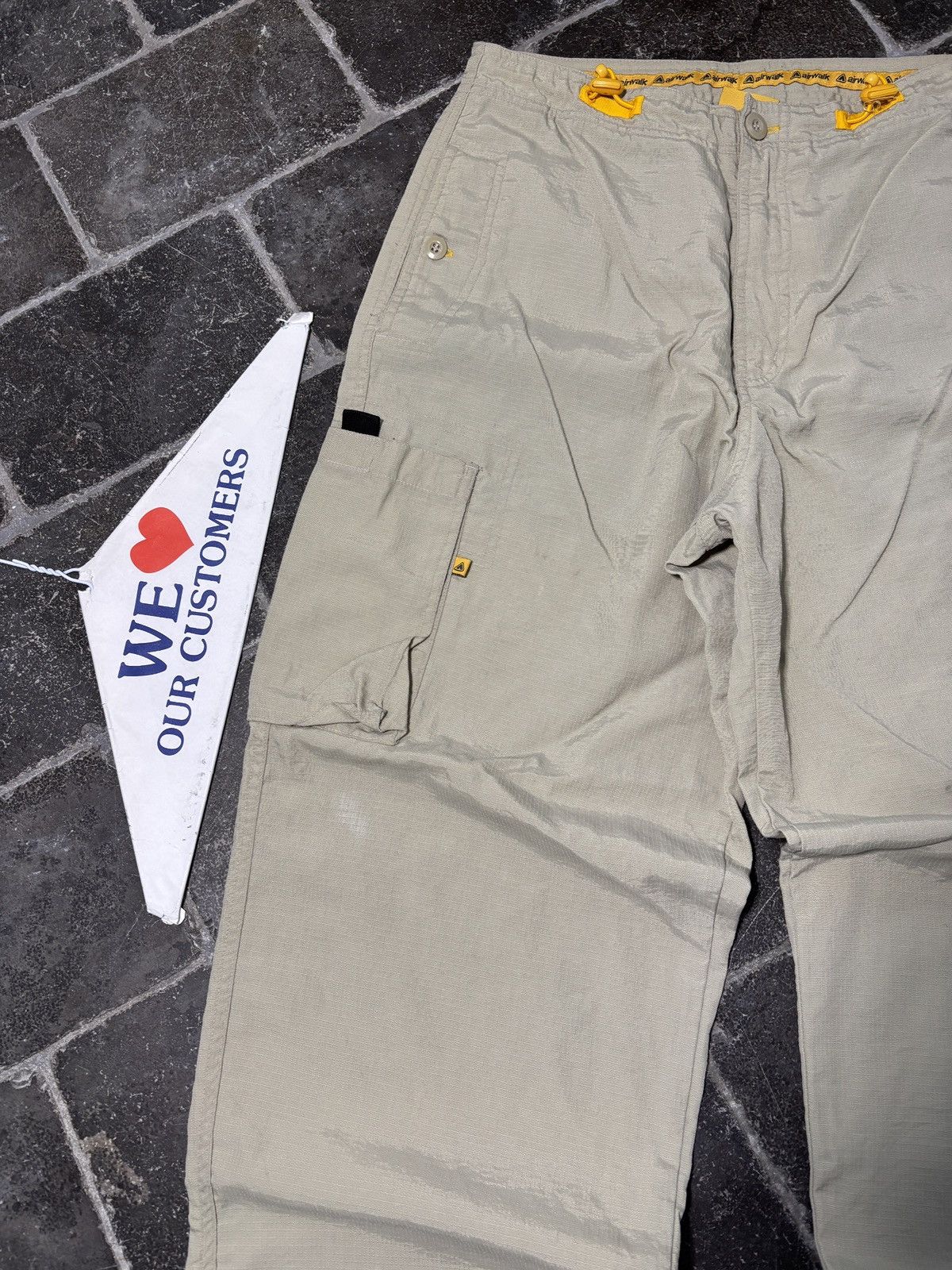 Airwalk 90s AirWalk Cargo Pants Vintage Ripstop Multi Drawstring Size US 30 / EU 46 - 13 Thumbnail