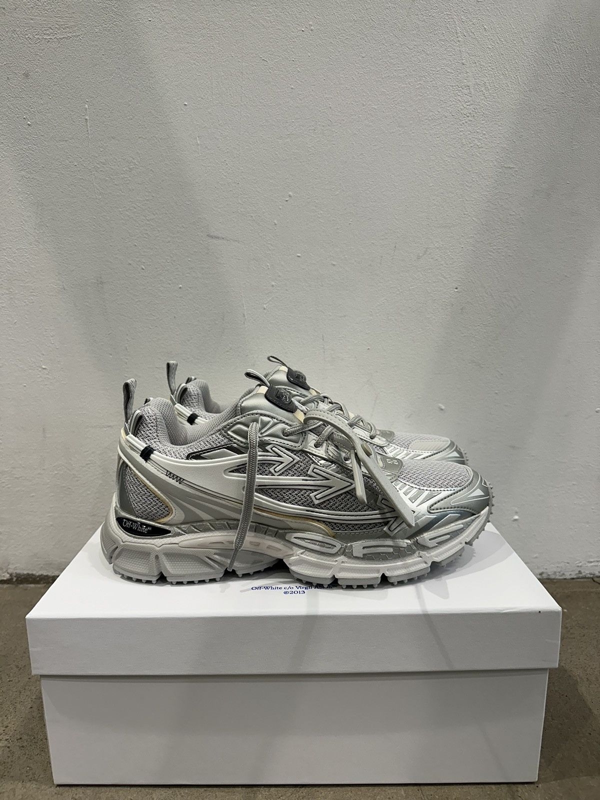 Off-White OFF-WHITE - Be Right Back Sneakers Grey Size US 9.5 / EU 42-43 - 3 Thumbnail