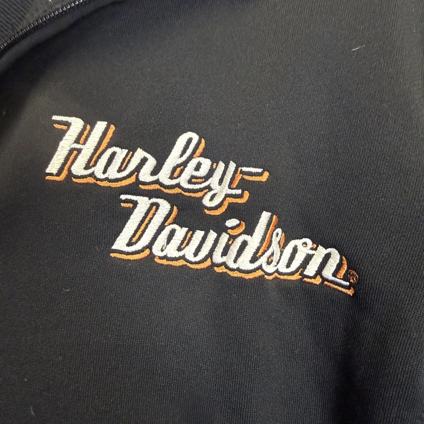 Harley Davidson Harley Davidson Jacket Women's Large Black Motorcycle Zip L Size Regular California Walnut Creek CA Size L / US 10 / IT 46 - 2 Thumbnail
