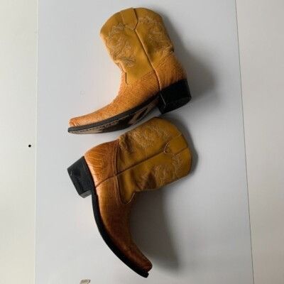 Other Guerrero Botitas Cowboy Boots Exotic Yellow Sz 5 Western Emb Size US 5 / EU 37 - 16 Thumbnail
