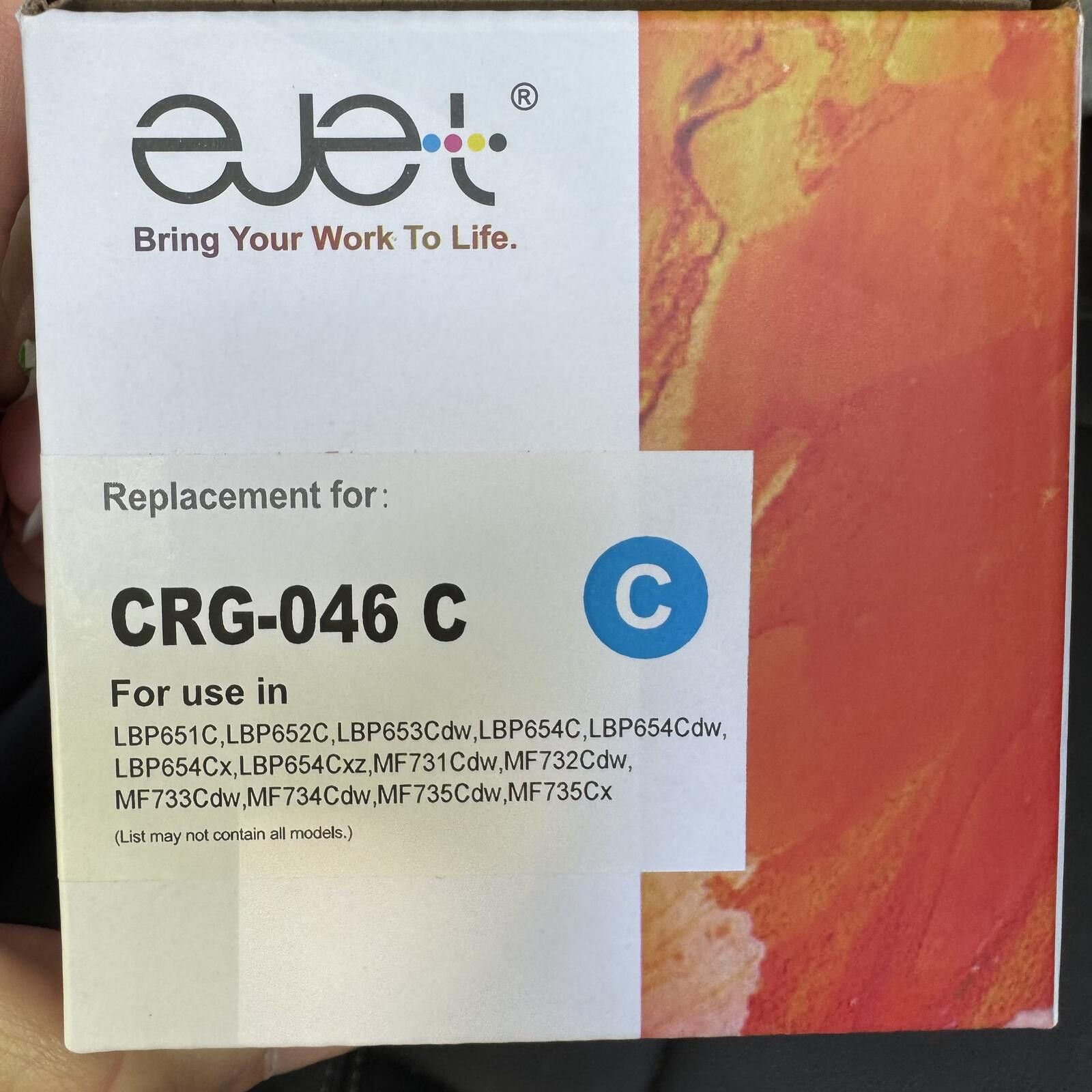 Other Ejet CRG-046 C Laser Toner Cartridge Cyan Replacement Size ONE SIZE - 2 Thumbnail