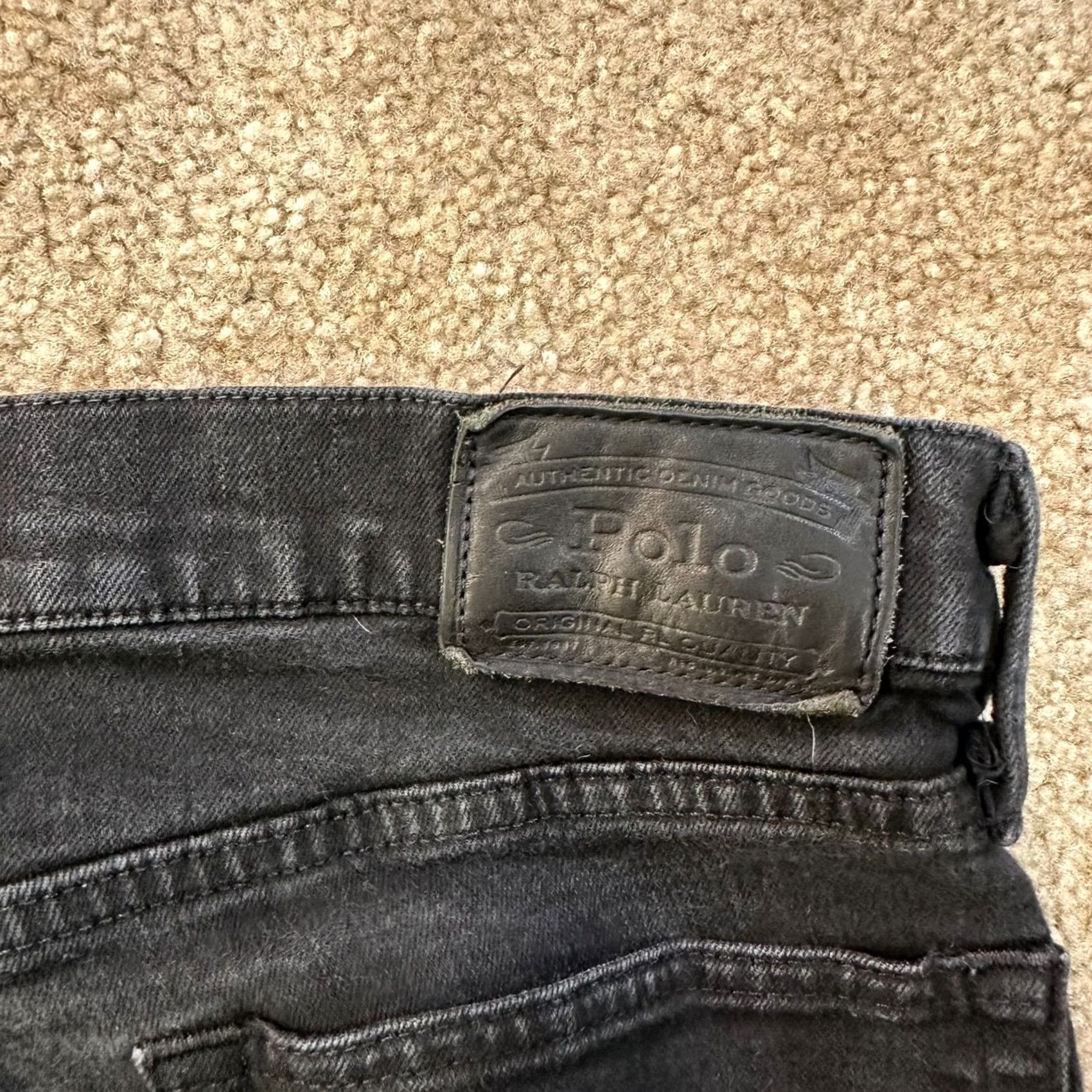 Polo Ralph Lauren Polo Ralph Lauren Varick Slim Straight Jeans Mens 34x30 Black Denim Straight Jeans Mens 34 Black Denim Size US S / EU 44-46 / 1 - 7 Thumbnail