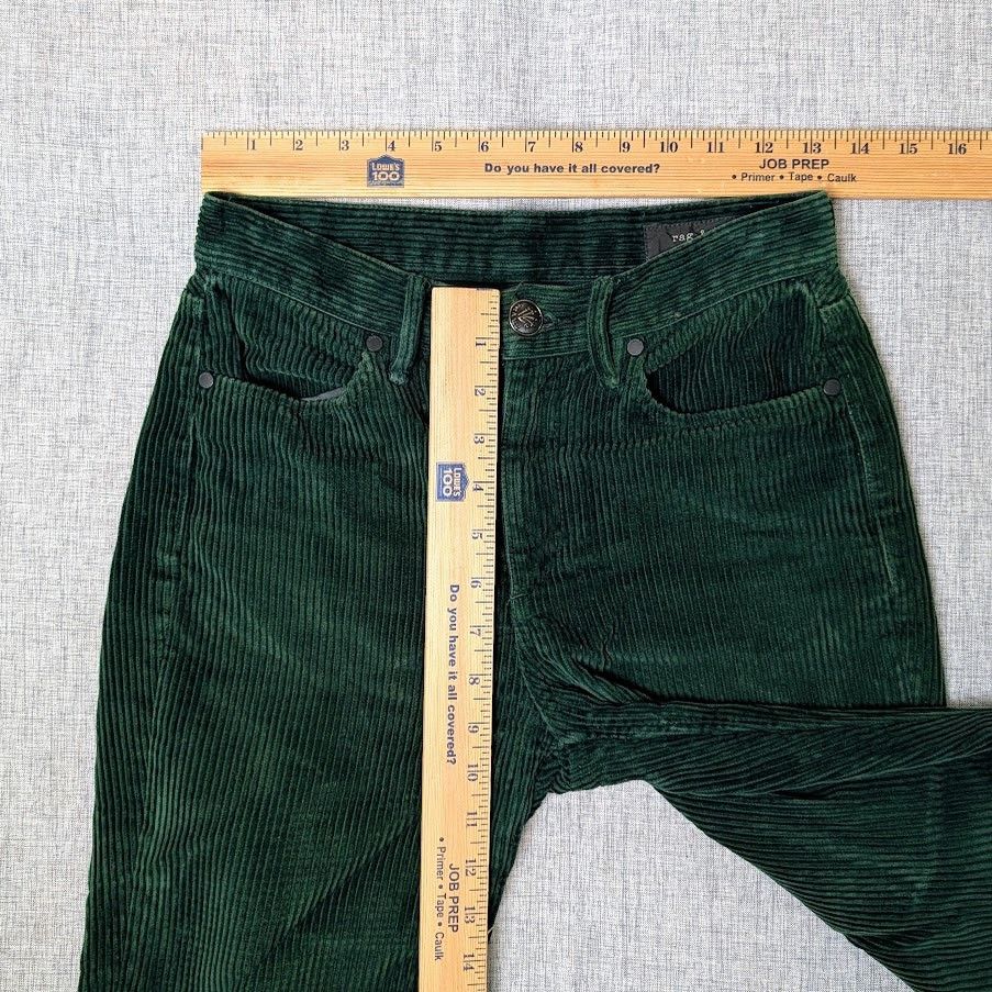 Rag & Bone Rag & Bone Green Corduroy Pants Straight Leg High-rise Size 24" / US 00 / IT 34 - 9 Thumbnail