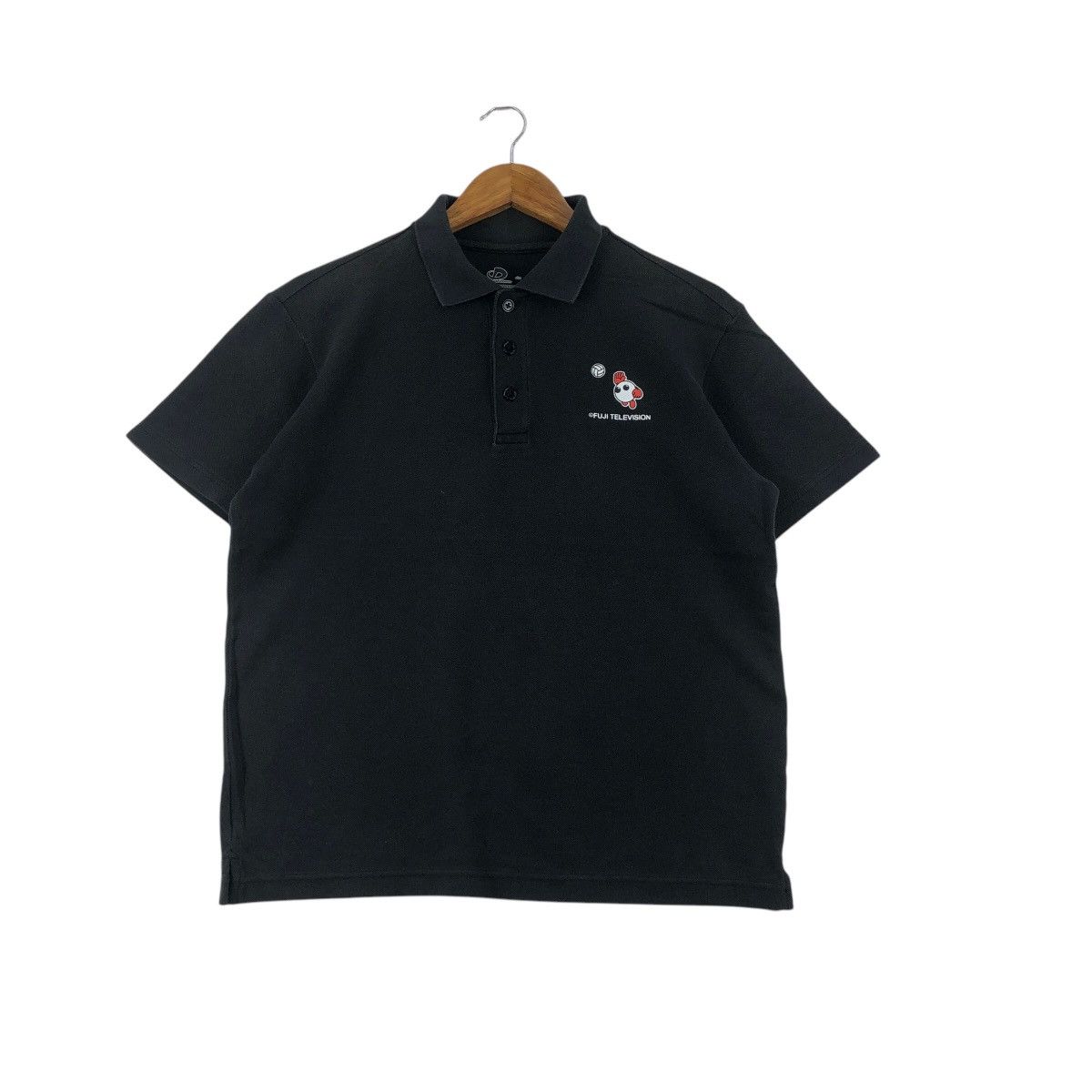 Japanese Brand FUJI TELEVISION Staff Tee Shirt Collared Size US L / EU 52-54 / 3 - 1 Thumbnail