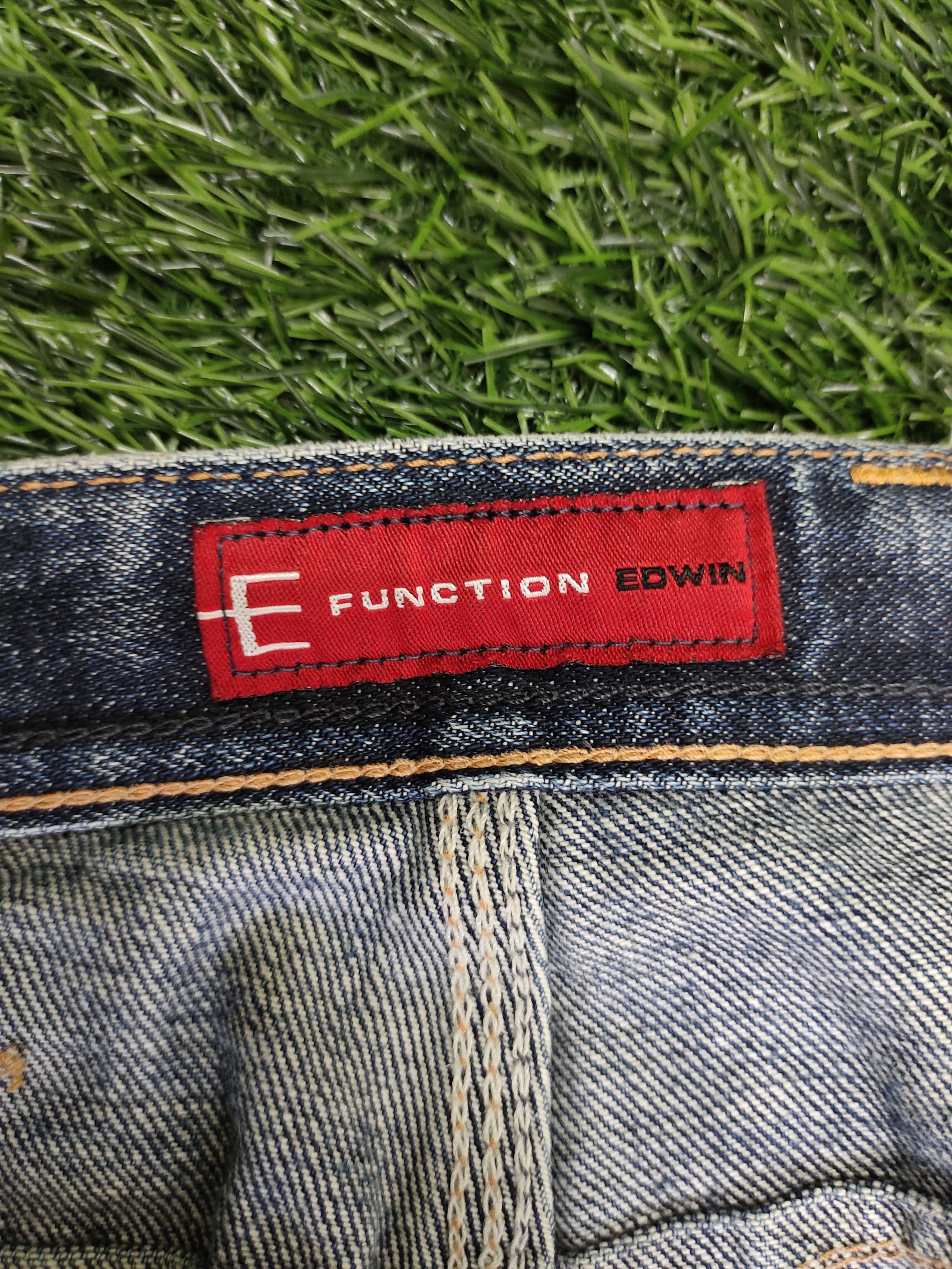 Comme des Garcons × Undercover Vintage 90s E Function Edwin Spiral Cut Denim Jeans Size US 30 / EU 46 - 15 Thumbnail