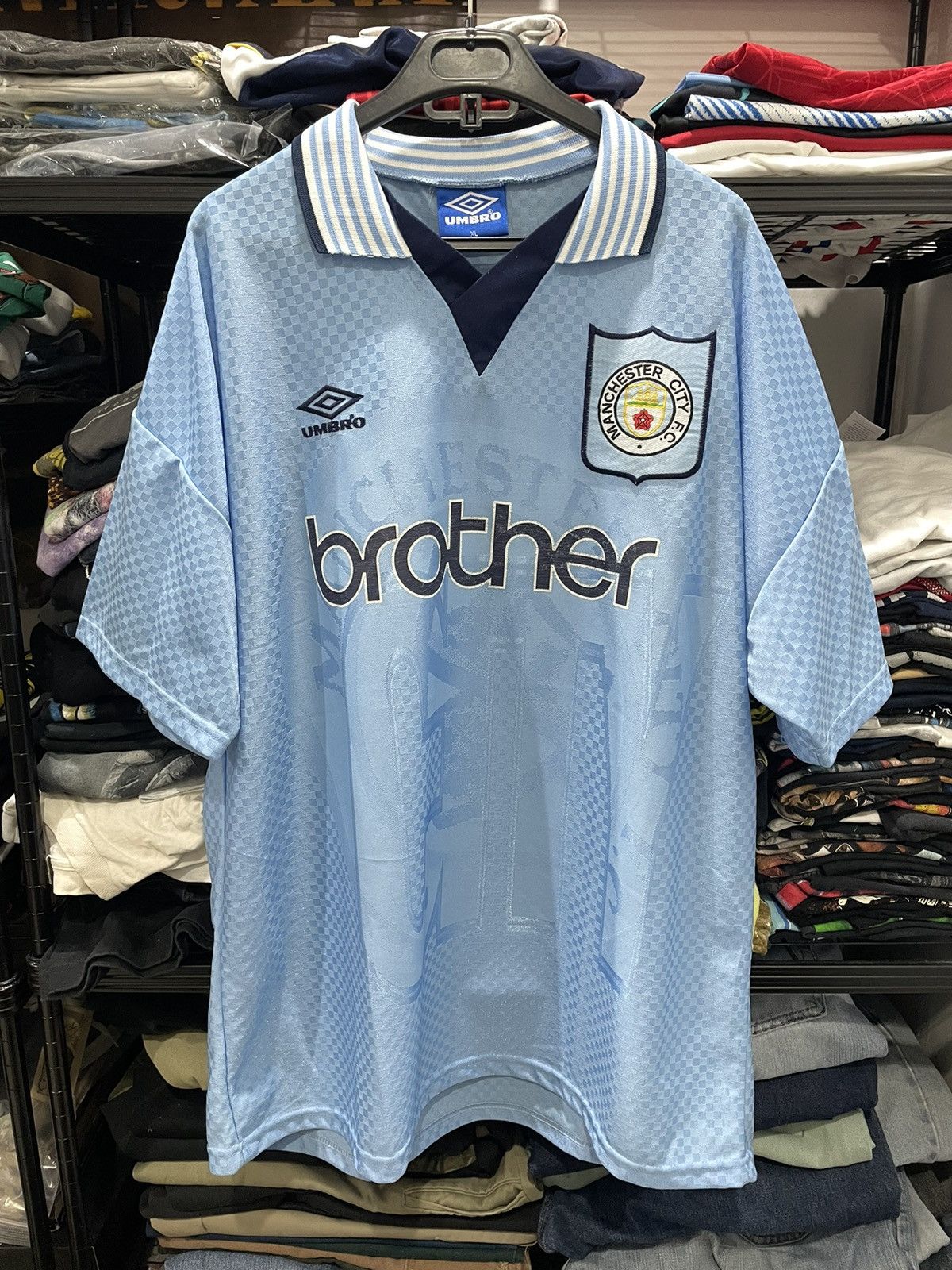 Umbro × Vintage Manchester City Home Kit 1995/97 Size US XL / EU 56 / 4 - 1 Thumbnail