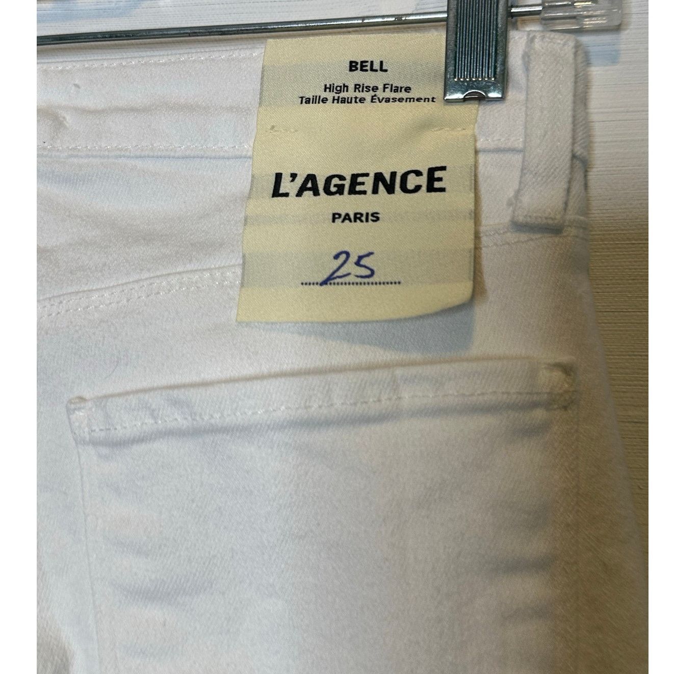 L'AGENCE L'Agence White Bell High Rise Flare Jeans size 25 - 2 Size 26" / US 2 / IT 38 - 6 Thumbnail