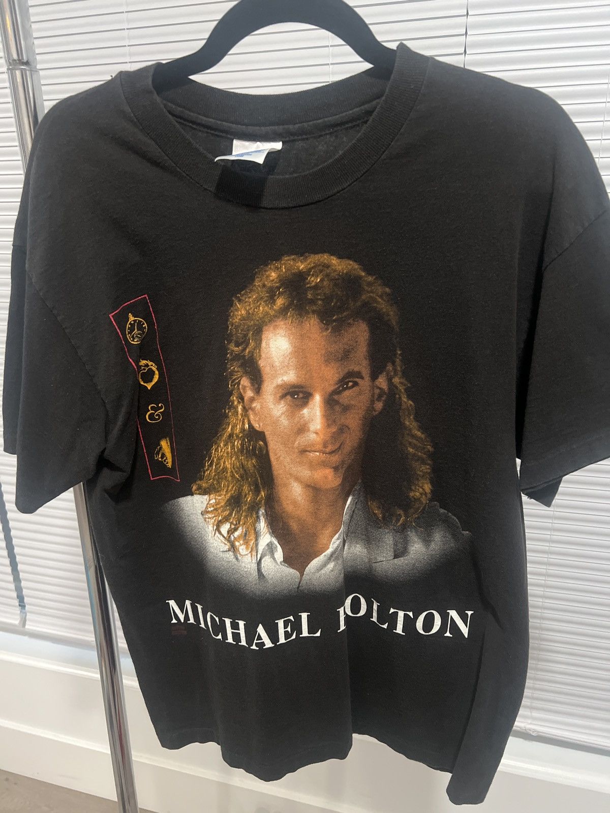 Hanes Michael Bolton 93/94 Holiday Tour Tee Size US L / EU 52-54 / 3 - 1 Thumbnail