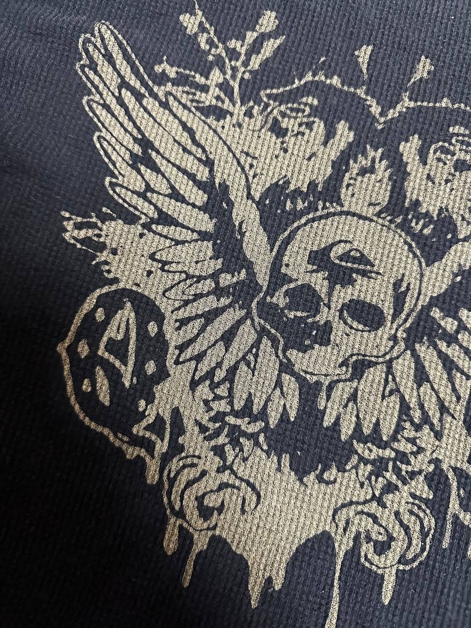Affliction × Vintage Old Navy Skull Thermal Cyber Y2K Style Long Sleeve Size US M / EU 48-50 / 2 - 9 Thumbnail