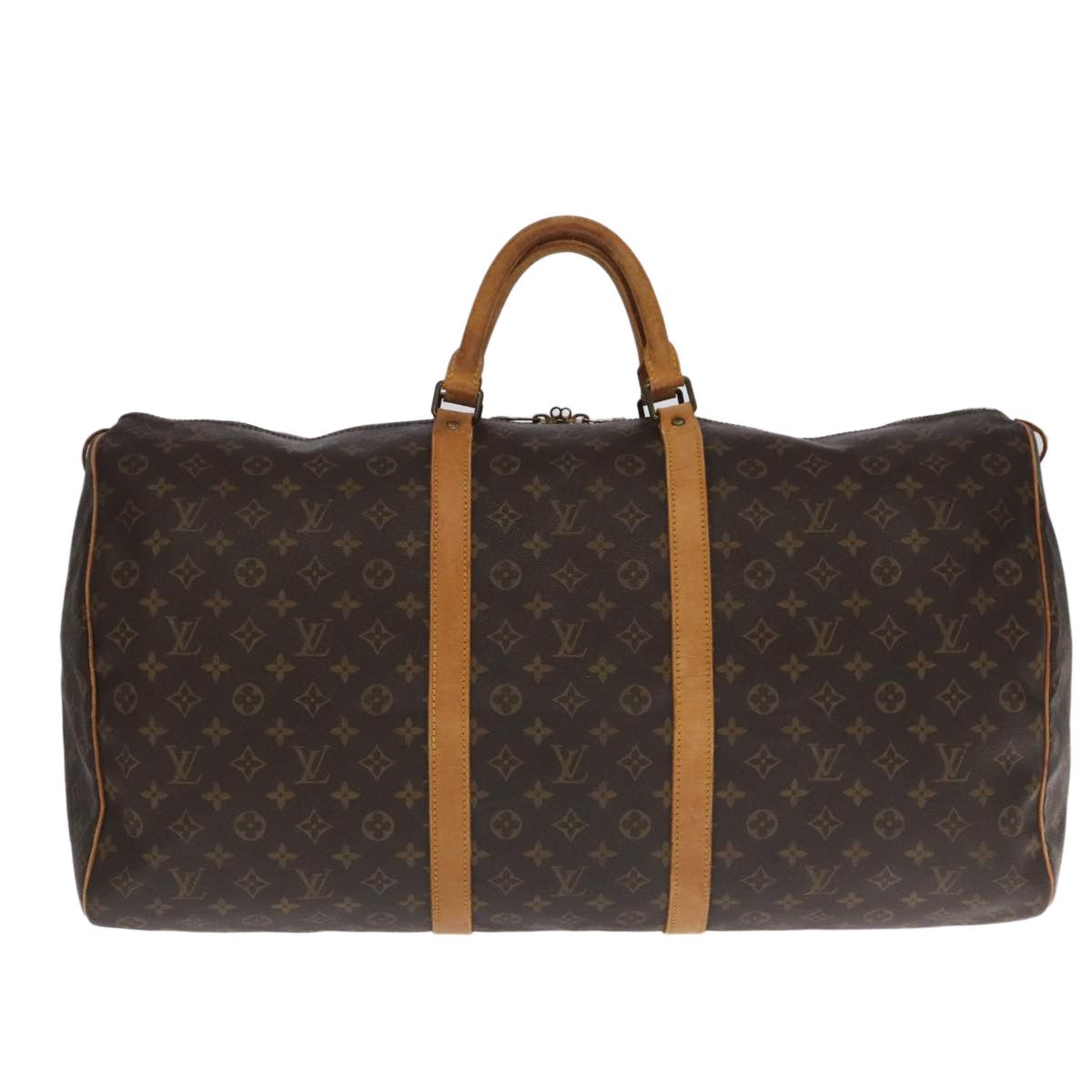 Louis Vuitton Keepall Bandoulière 60 Brown Canvas Travel Bag (Pre-Owned) Size ONE SIZE - 1 Thumbnail