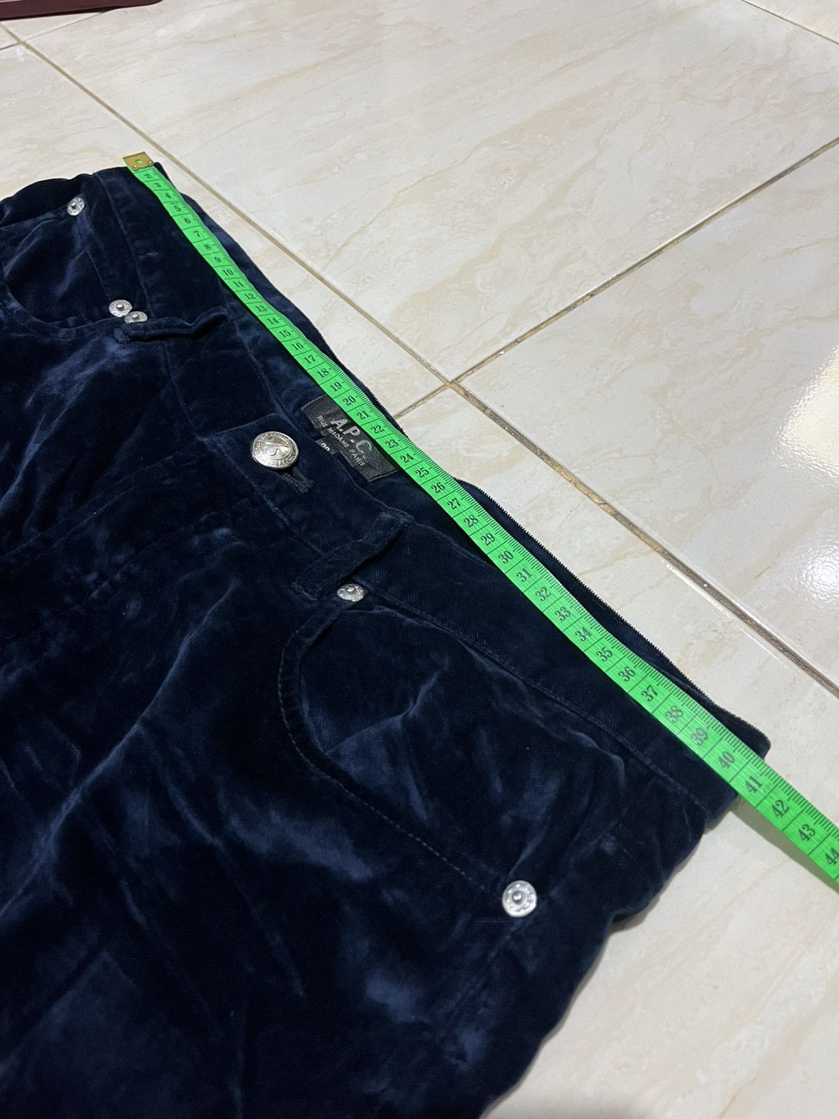 A.P.C. APC blue Velvet pant Size US 30 / EU 46 - 8 Thumbnail