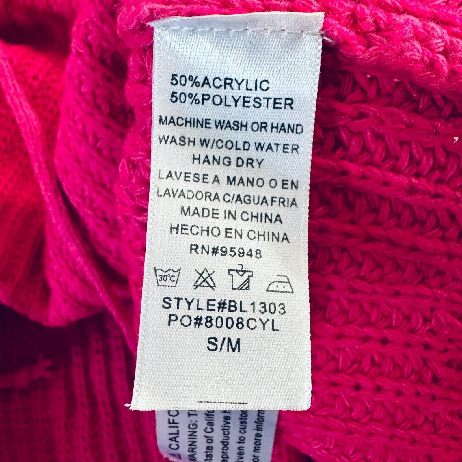 Other Paris & Me Pink VNeck Long Sleeve Adjustable Ruched Sweater Size S / US 4 / IT 40 - 7 Thumbnail