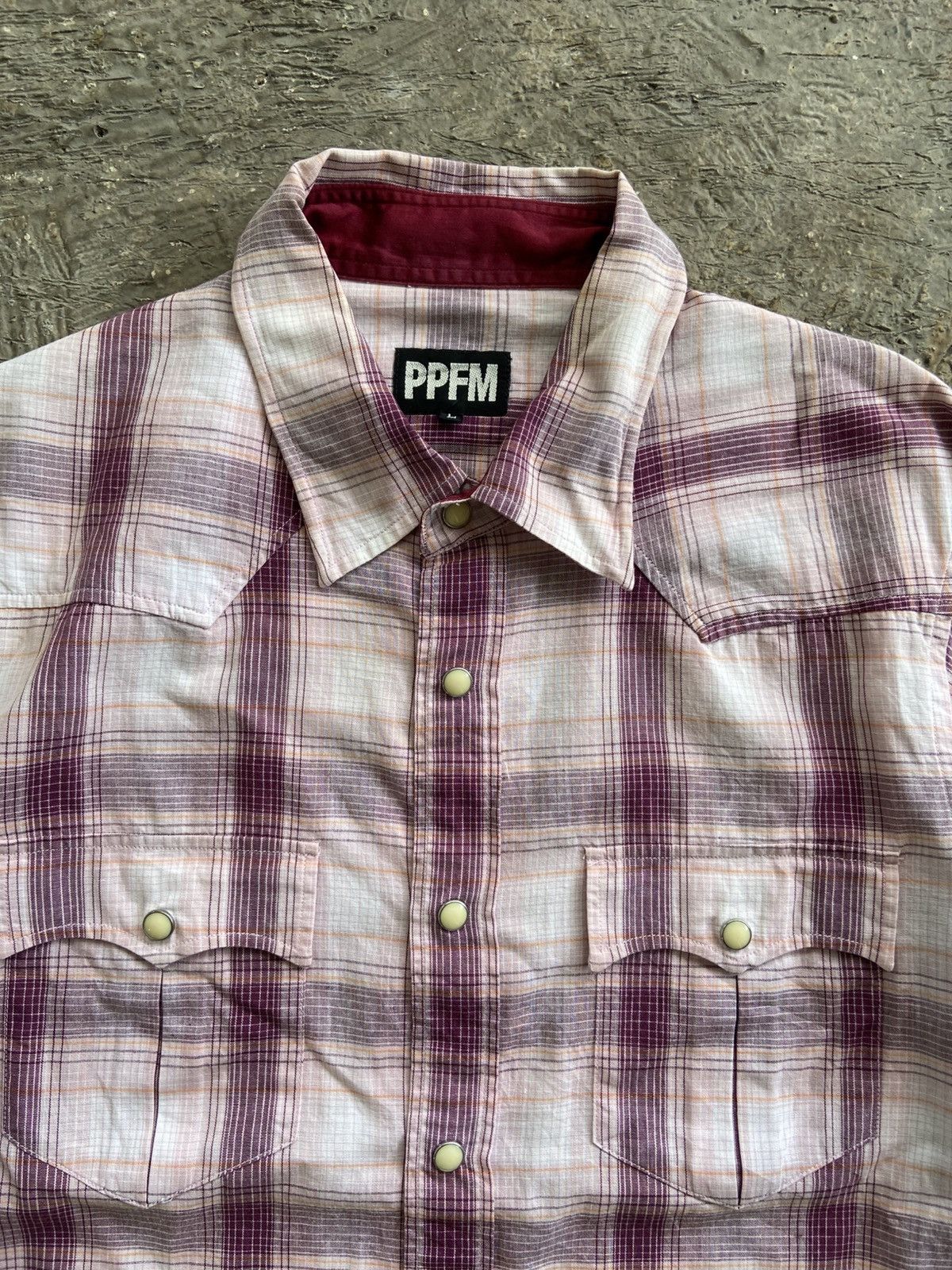 Hysteric Glamour 2000s PPFM - Western Style Plaid Snap Button Shirt Size US L / EU 52-54 / 3 - 3 Thumbnail