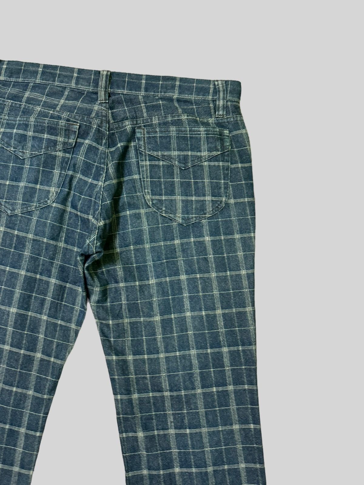 Japanese Brand × Vintage Nicole Club For Men Checkered Denim Jeans Size US 33 - 9 Thumbnail