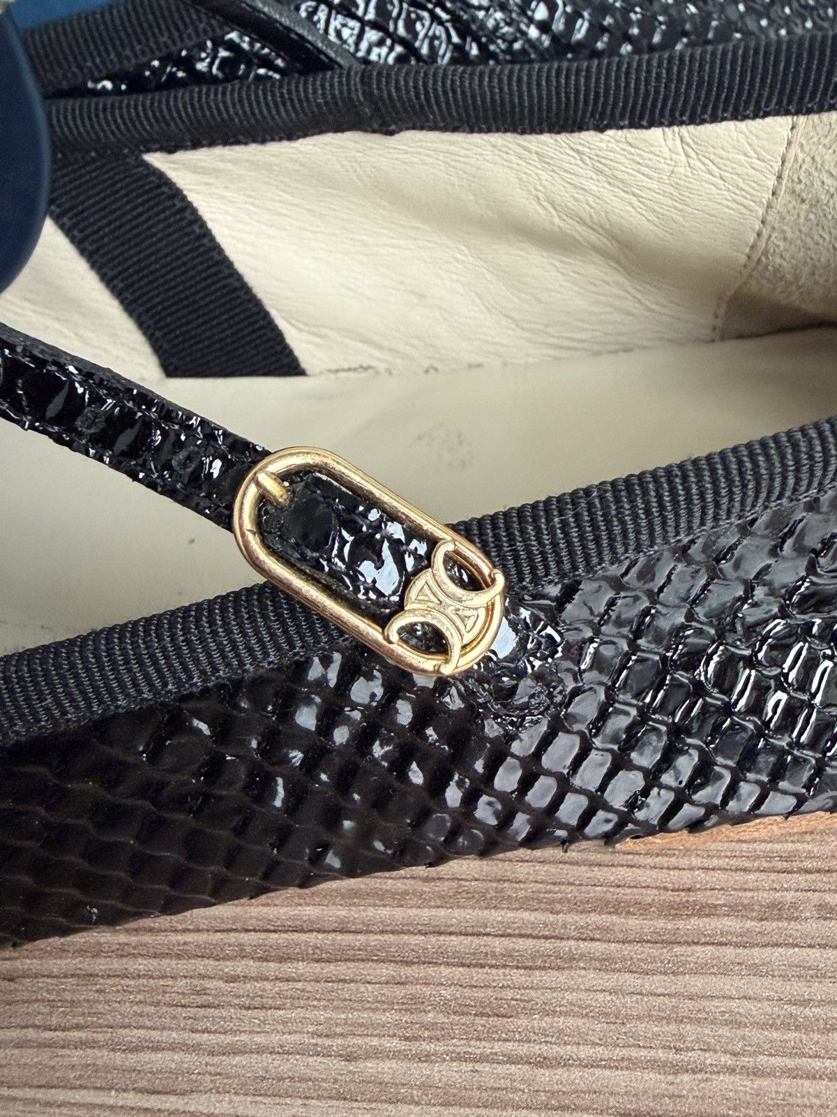 Celine Mary jane ballet python stamped flats Size US 9 / IT 39 - 7 Thumbnail