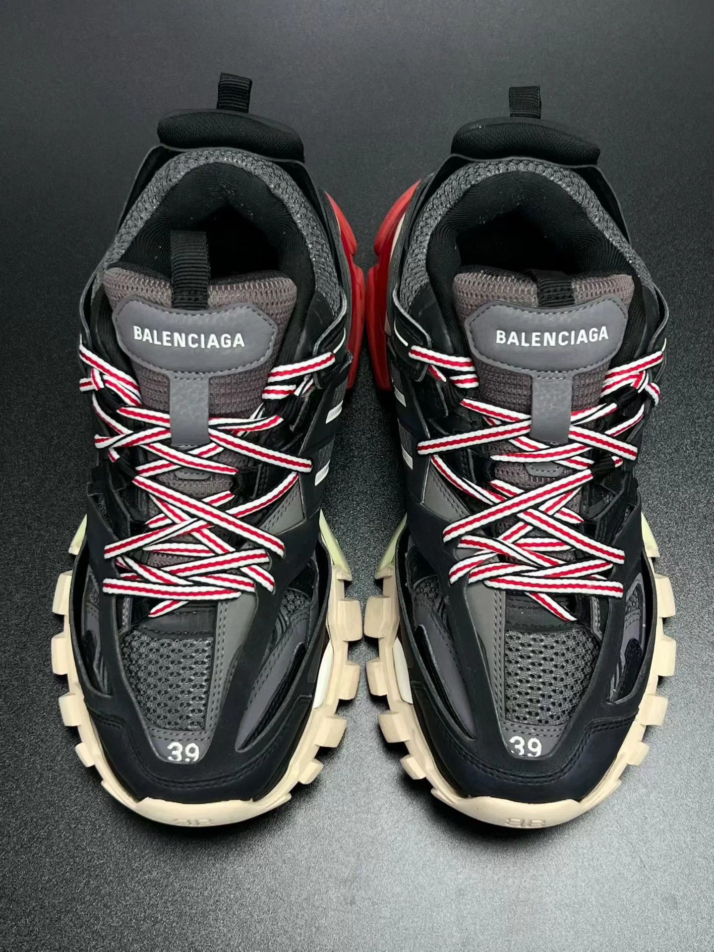 Balenciaga Balenciaga Track Black Red 39 Size US 8 / IT 38 - 3 Thumbnail