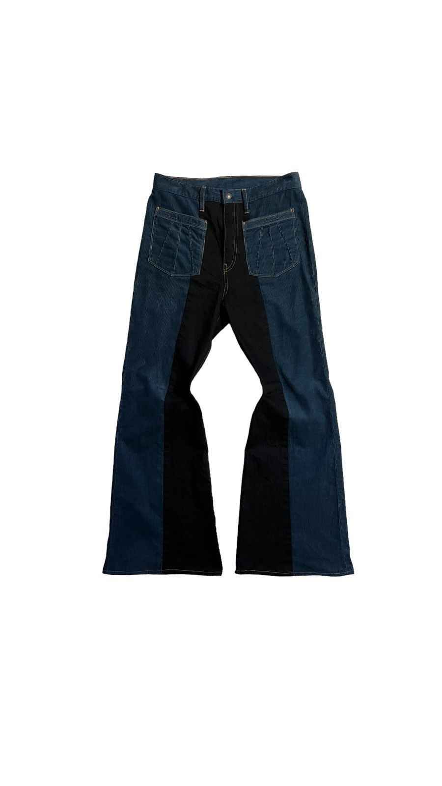 【THEAIRTOWN】[Unisex] 2-tone Denim Pt ★S/M Kapital Two Tone | Grailed