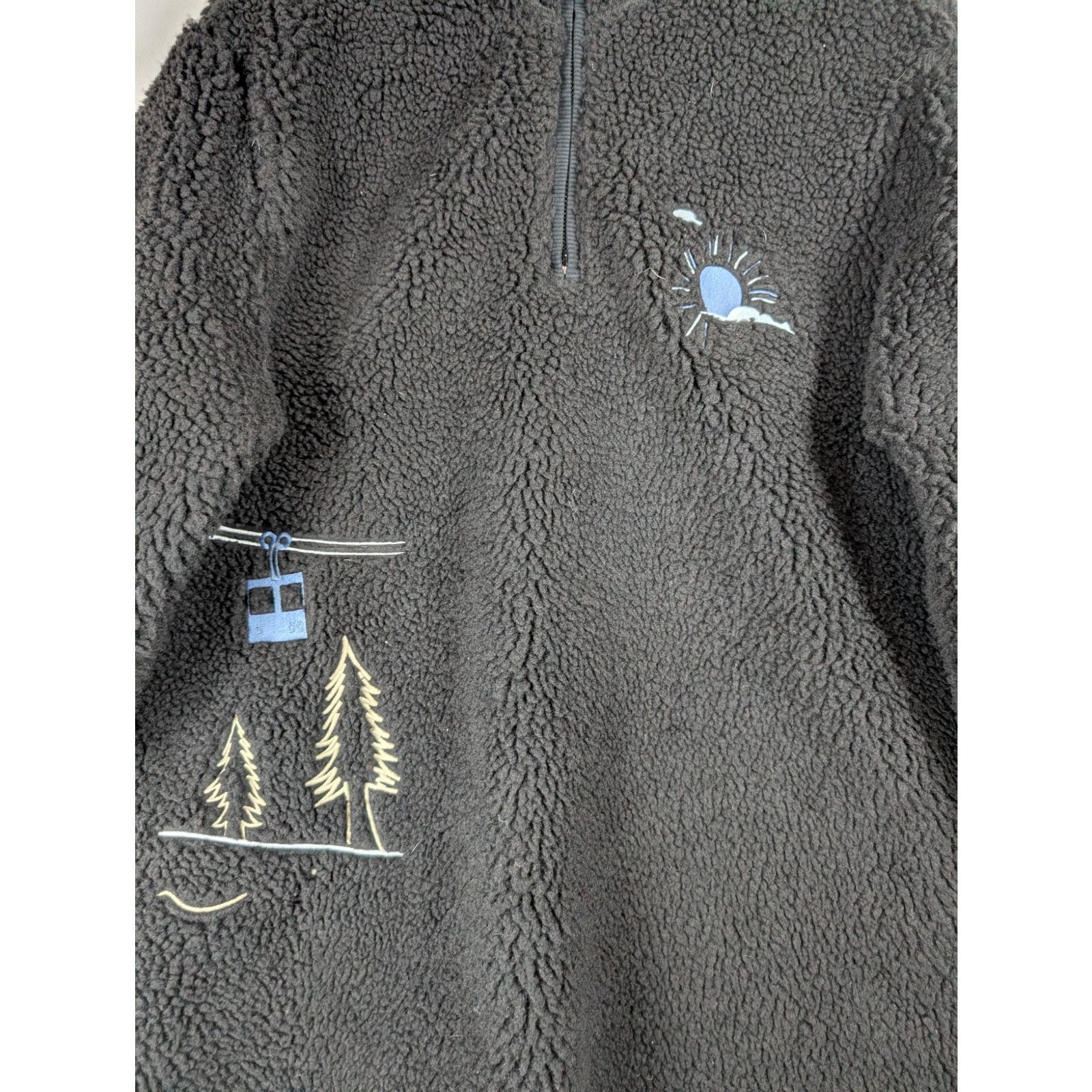 Express Express Embroidered Print Sherpa Quarter Zip Men’s Size S Size US S / EU 44-46 / 1 - 4 Thumbnail
