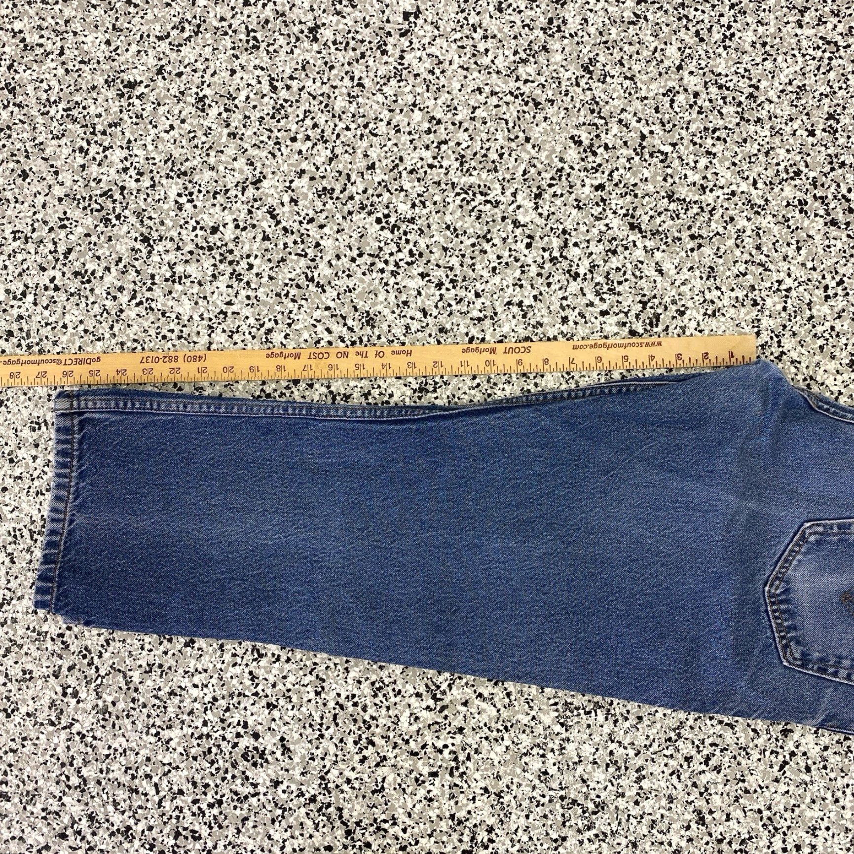 Levi's VINTAGE Levi’s 505 Jeans Mens 36x29 Regular Denim Canada Blue Cotton 5-Pocket Straight 90s Size US 36 / EU 52 - 6 Thumbnail