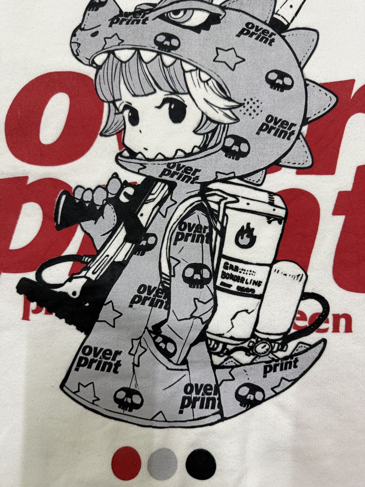 Japanese Brand Overprint X Ackybright Graphic Sweatshirt Size US XL / EU 56 / 4 - 16 Thumbnail