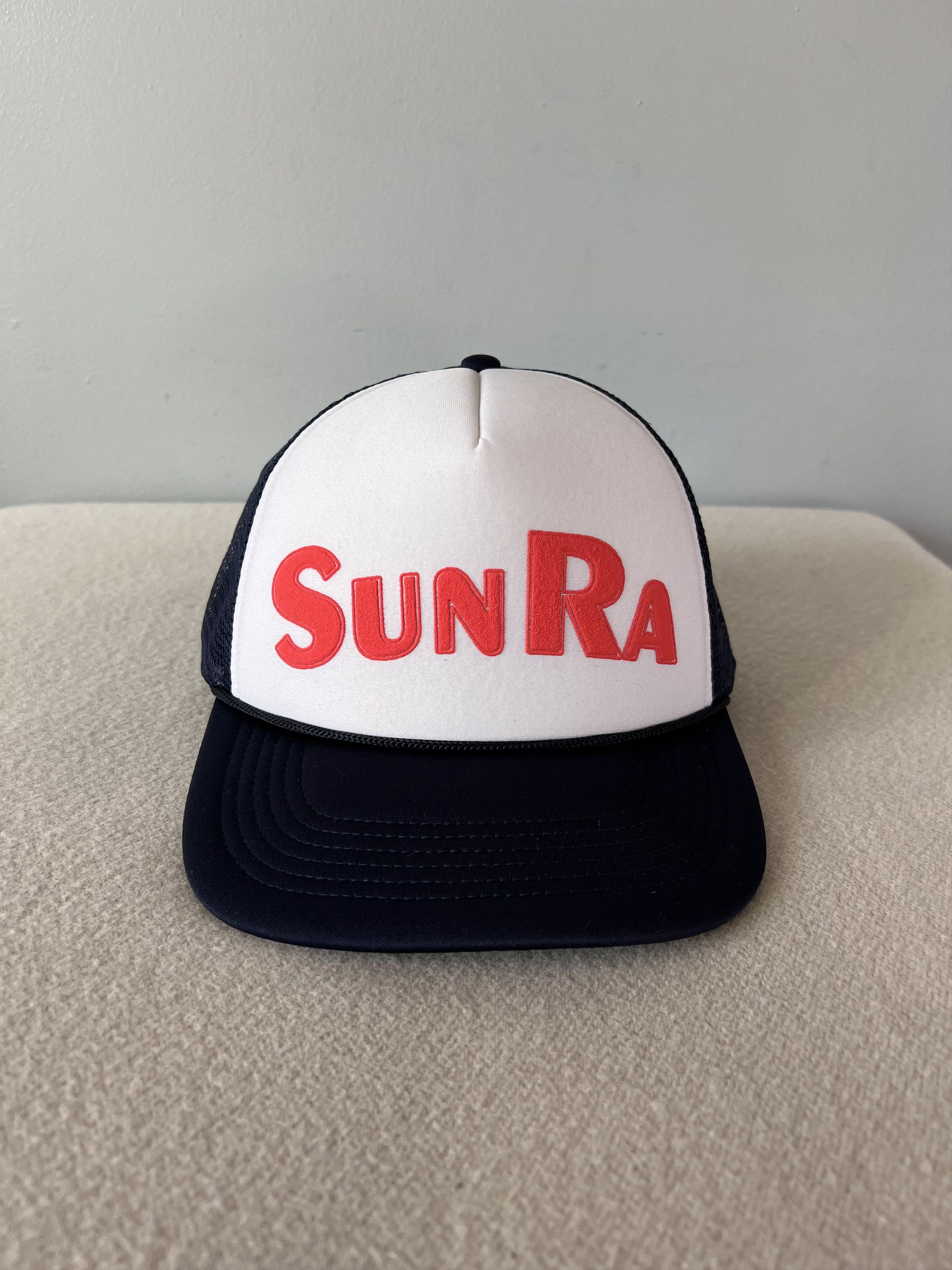 Online Ceramics Online Ceramics Sun Ra Logo Trucker Hat in White Size ONE SIZE - 1 Thumbnail