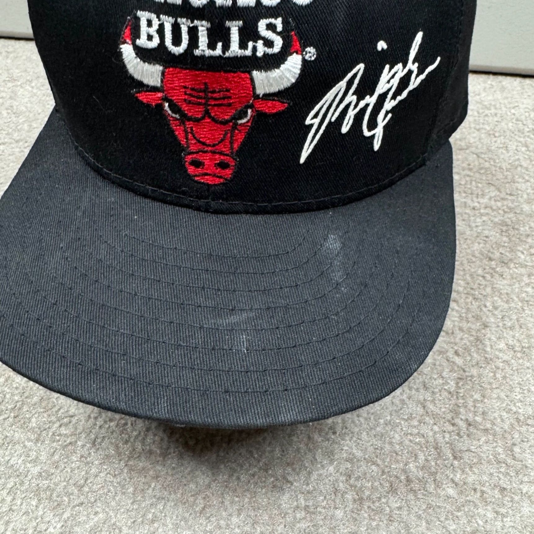 NBA VINTAGE Ajd Mens Chicago Bulls Hat Black One Size Snap Back Jordan 23 Logo NBA Size ONE SIZE - 4 Thumbnail