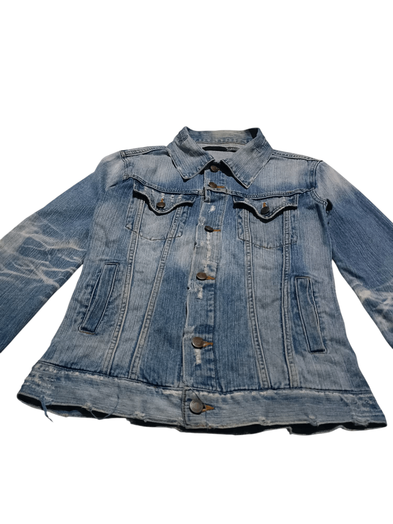 Japanese Brand Exhibitionist Jacket Jeans Distressed Ripped Size US M / EU 48-50 / 2 - 2 Thumbnail