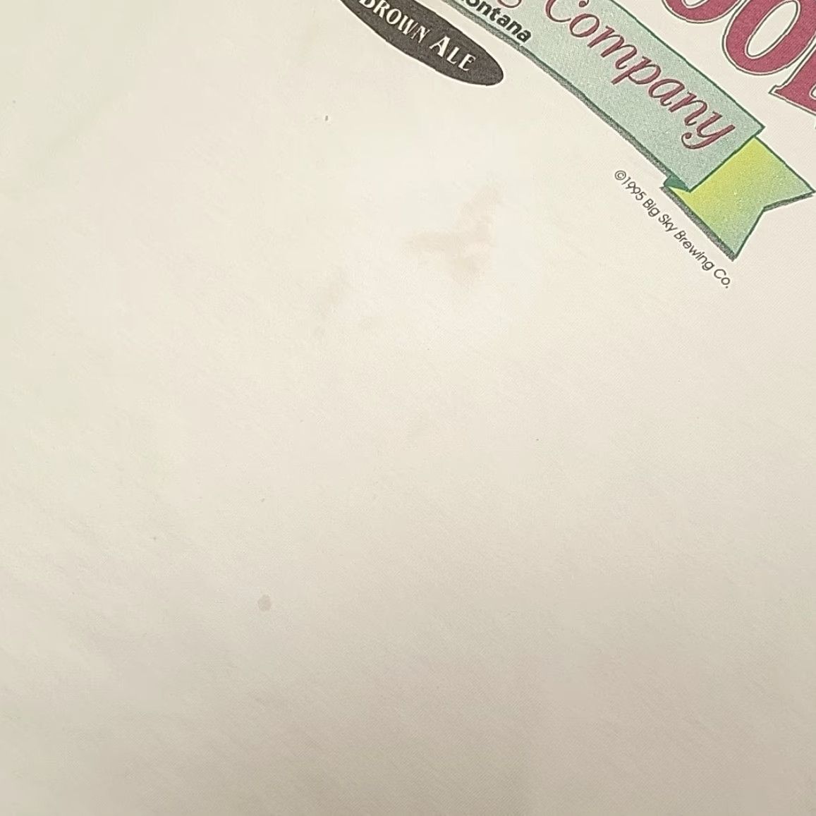 CO VINTAGE Beefy-T Shirt Mens XL White Moose Drool Big Sky Brewing Co Shirt Redefined Size US XL / EU 56 / 4 - 4 Thumbnail