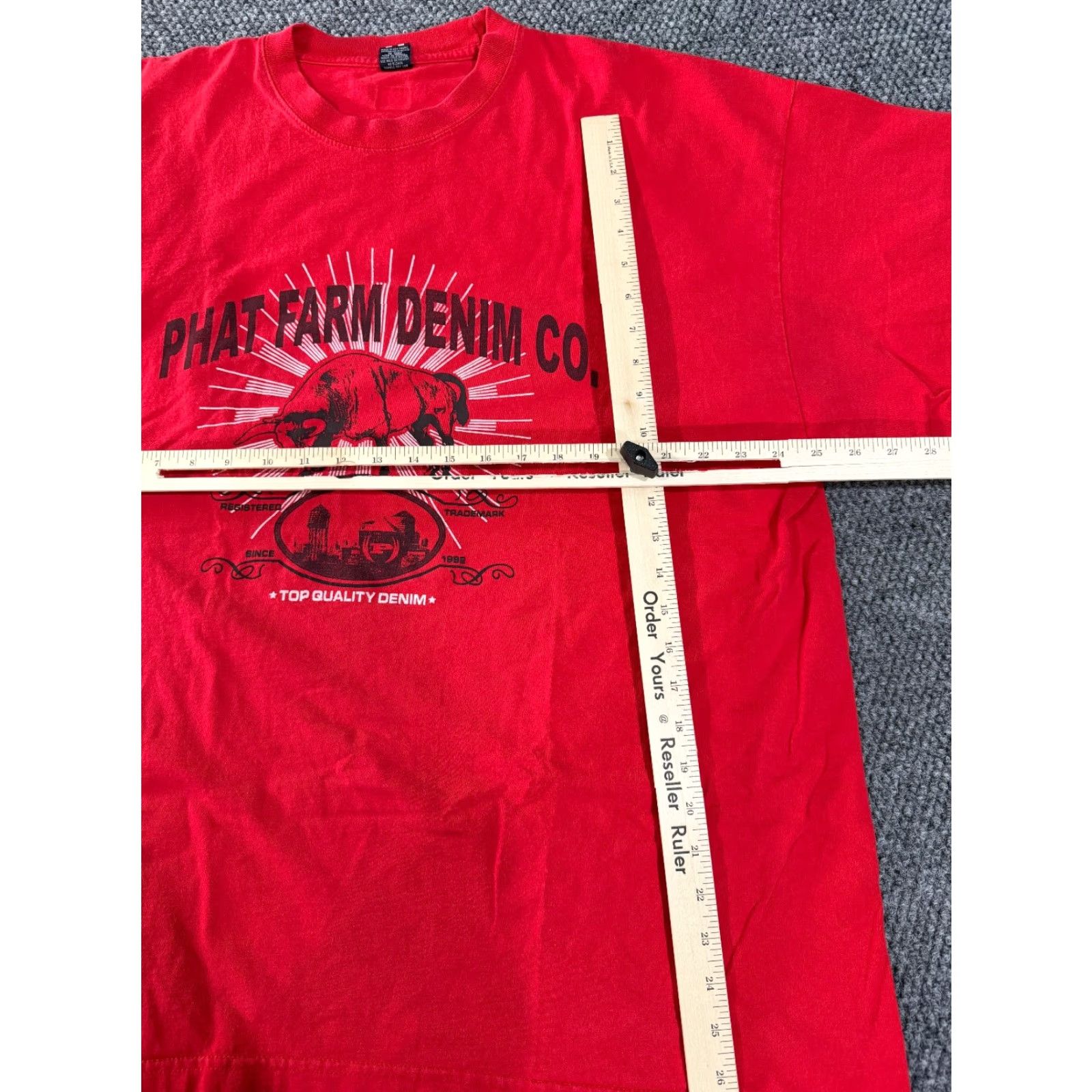 Phat Farm Phat Farm Graphic T Shirt Mens 2XL Red Hip Hop Streetwear Size US XXL / EU 58 / 5 - 3 Thumbnail