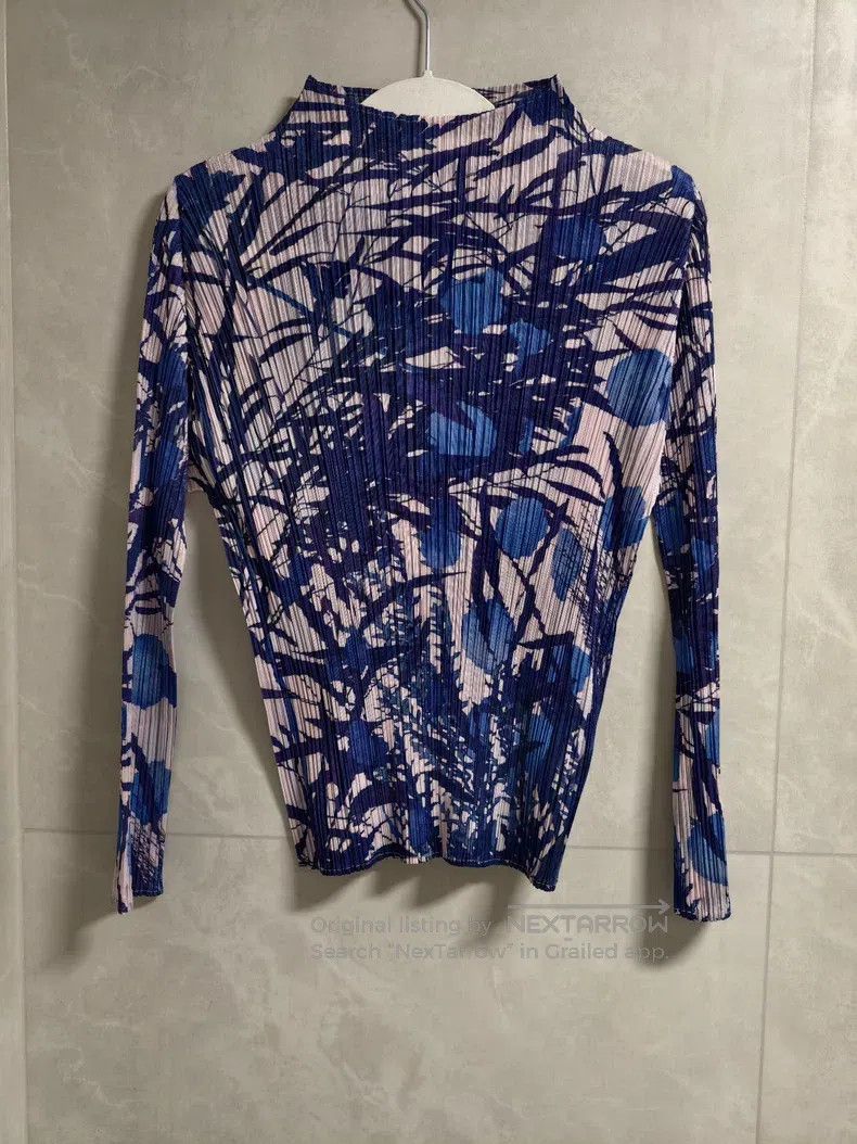 Issey Miyake Issey Miyake Blue Long Sleeve Size L / US 10 / IT 46 - 1 Thumbnail